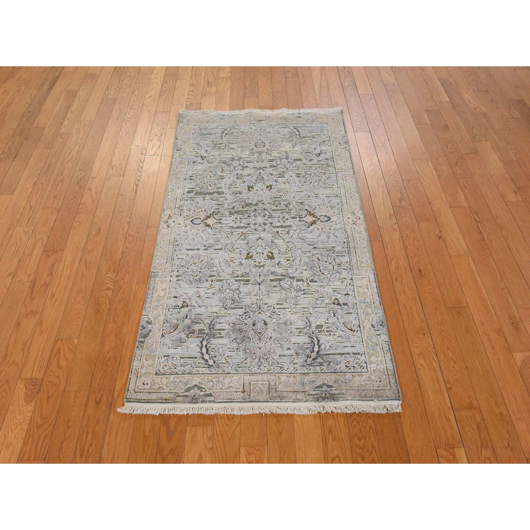 Oushak-And-Peshawar-Hand-Knotted-Rug-394790
