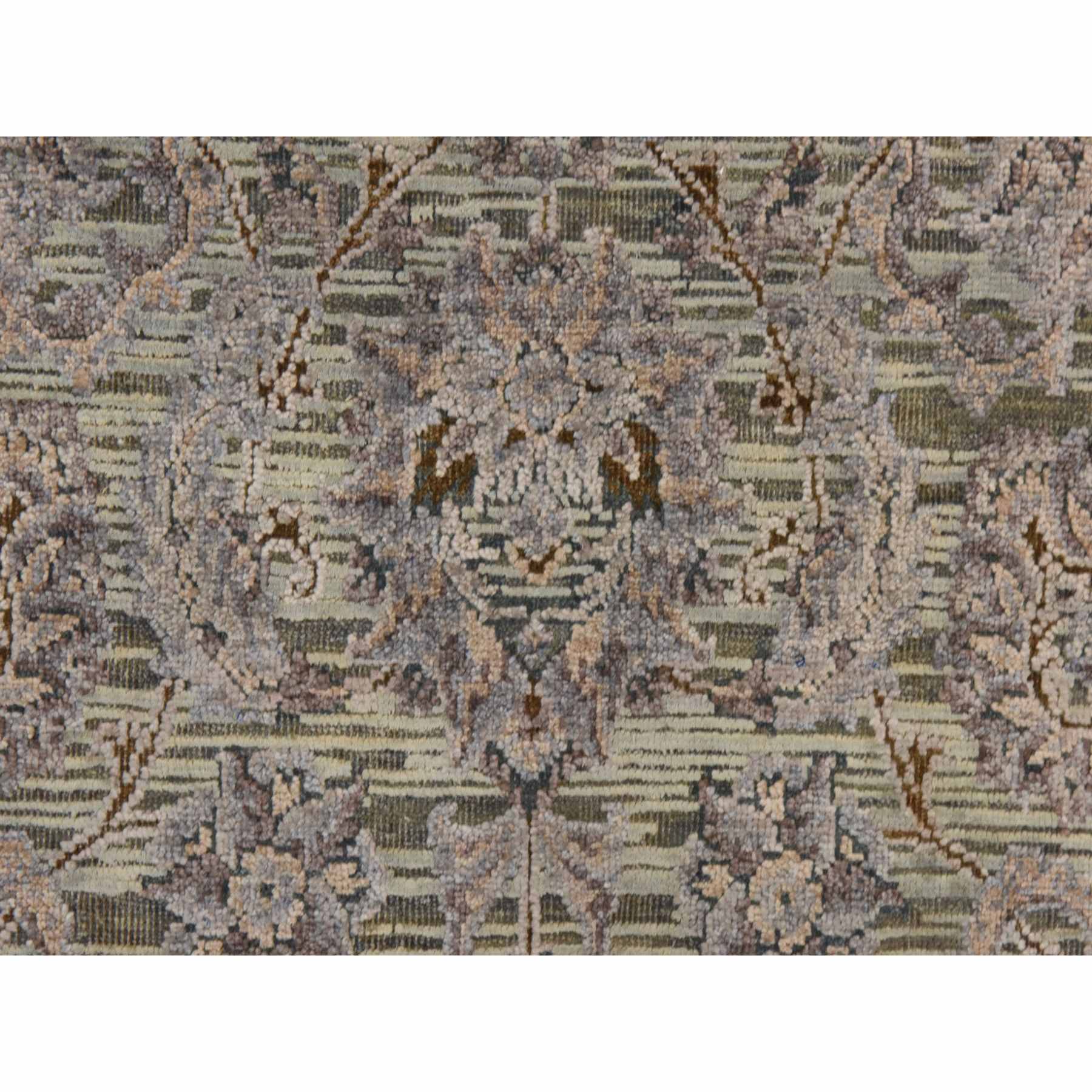 Oushak-And-Peshawar-Hand-Knotted-Rug-394790
