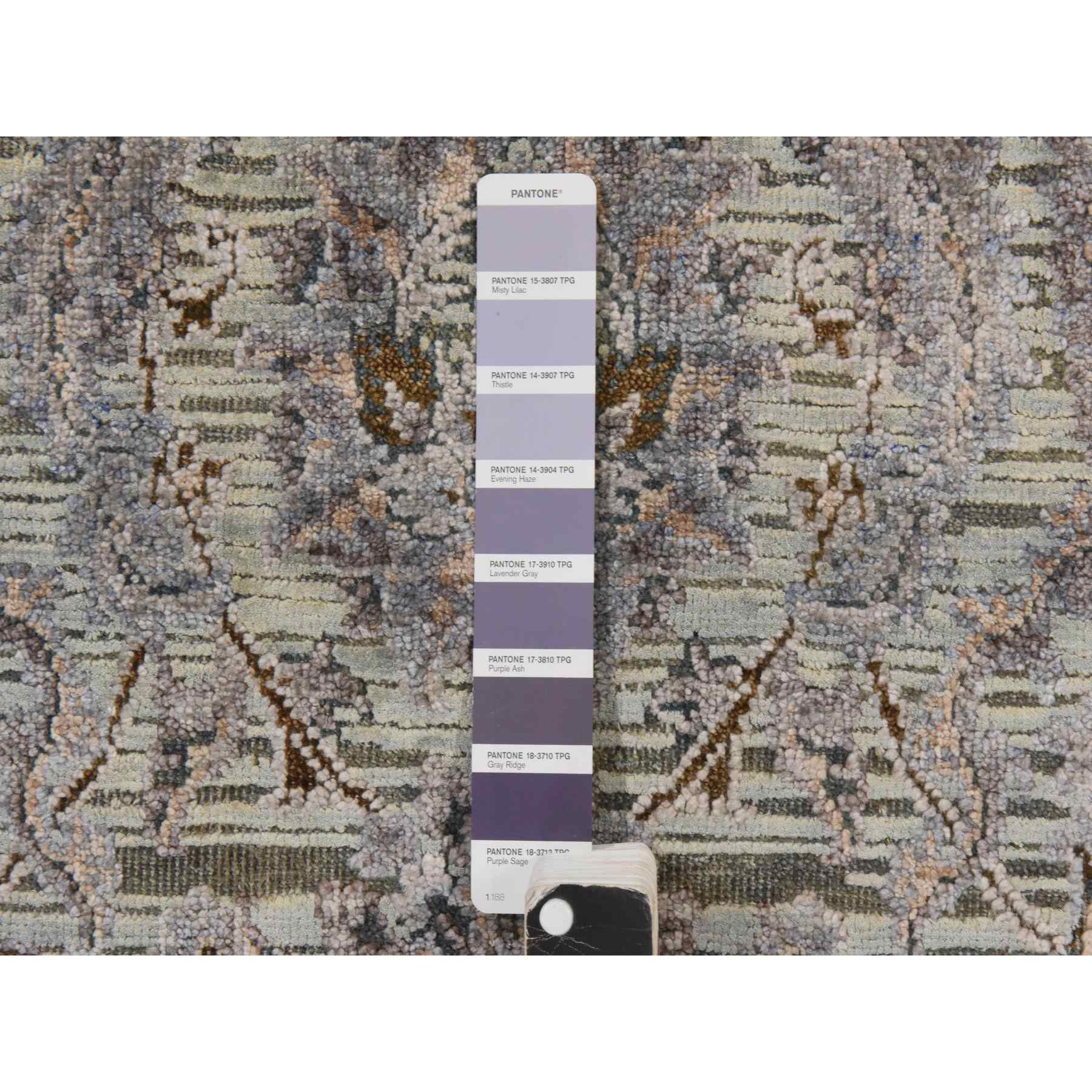 Oushak-And-Peshawar-Hand-Knotted-Rug-394790