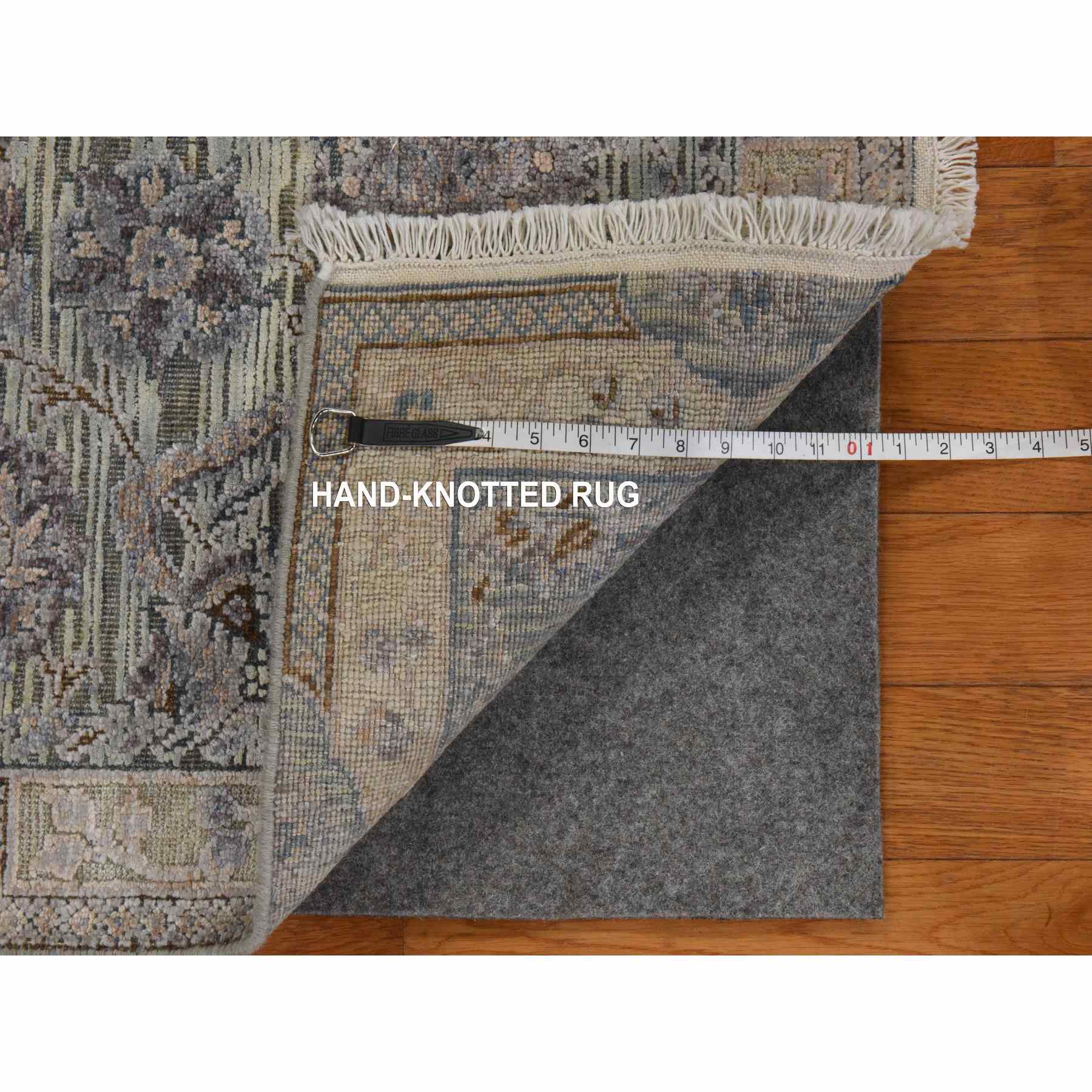 Oushak-And-Peshawar-Hand-Knotted-Rug-394790