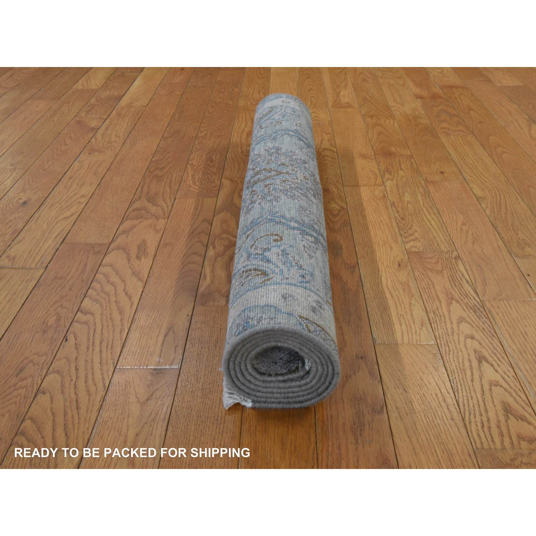 Oushak-And-Peshawar-Hand-Knotted-Rug-394790