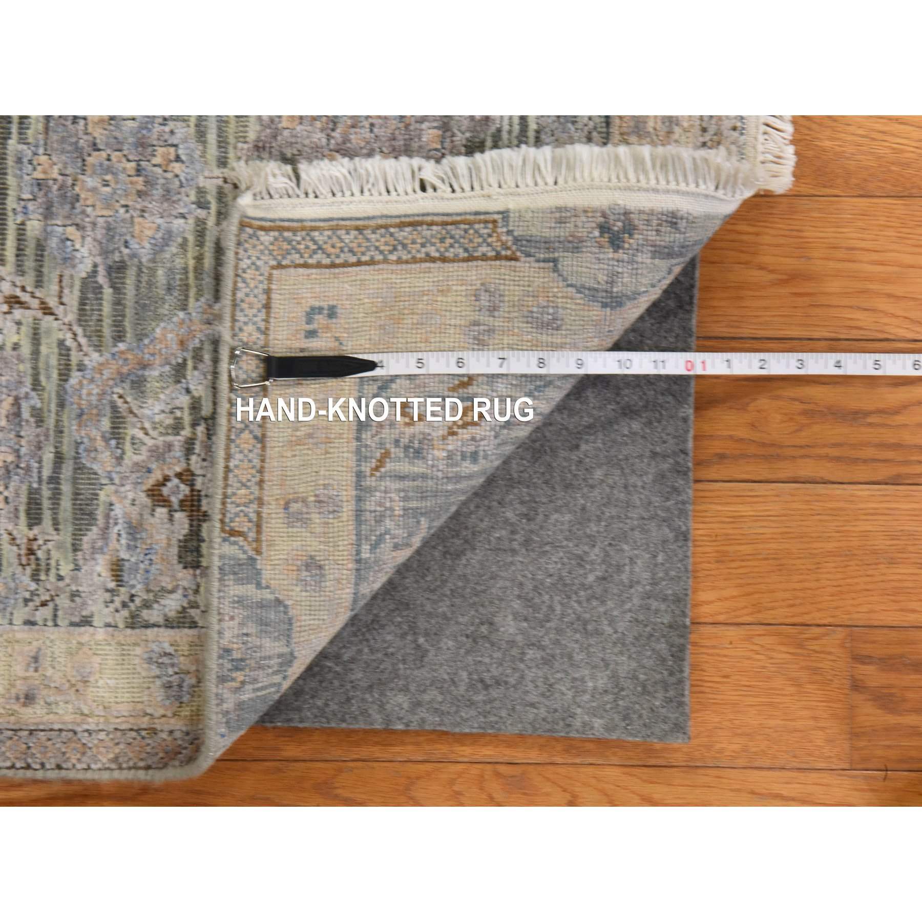 Oushak-And-Peshawar-Hand-Knotted-Rug-394930