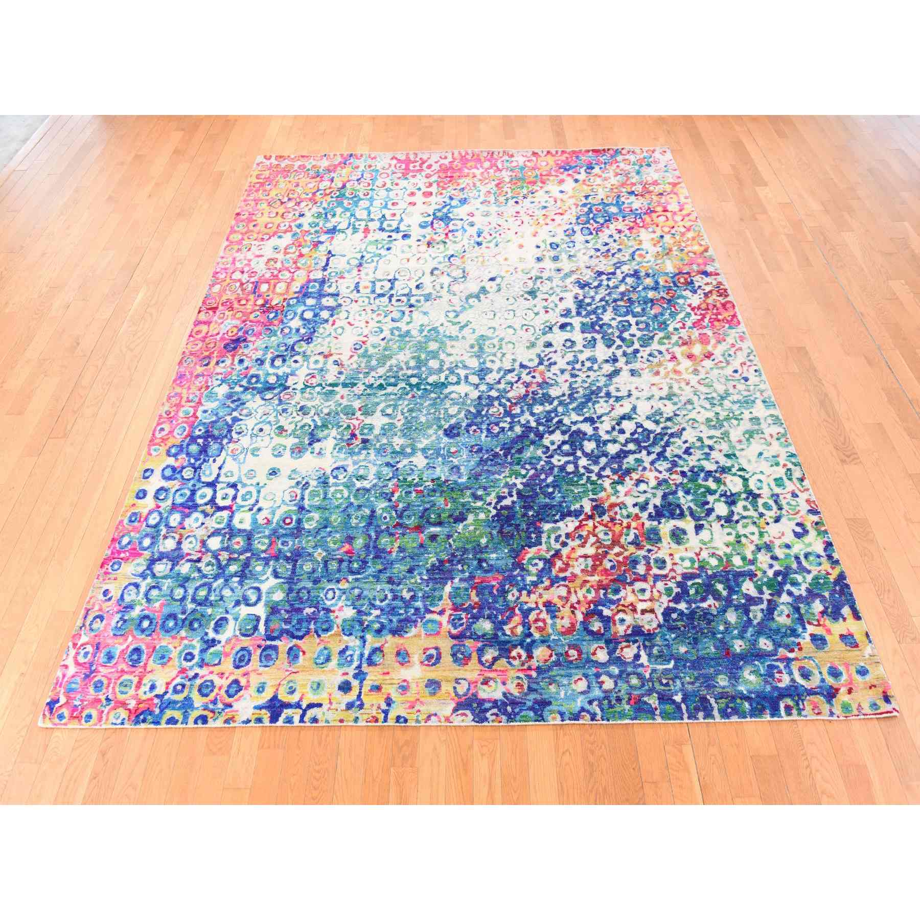 Transitional-Hand-Knotted-Rug-393675