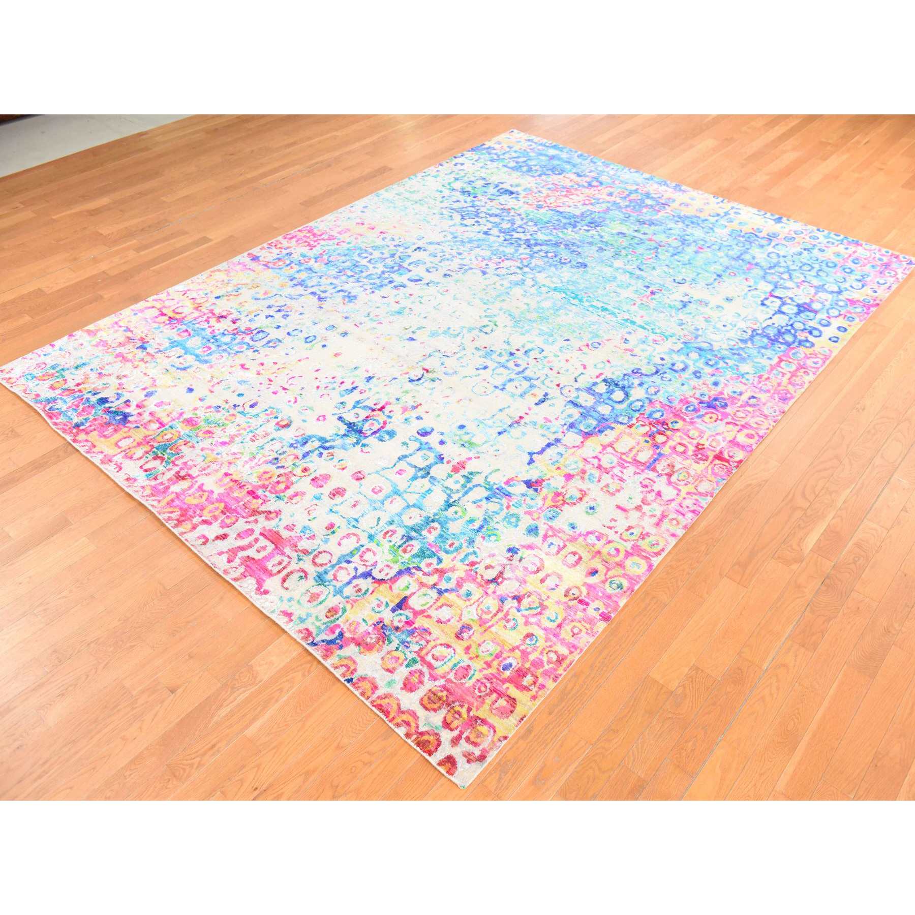 Transitional-Hand-Knotted-Rug-393675