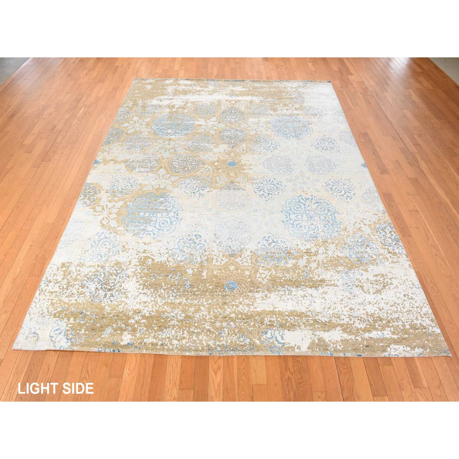 Transitional-Hand-Knotted-Rug-394200