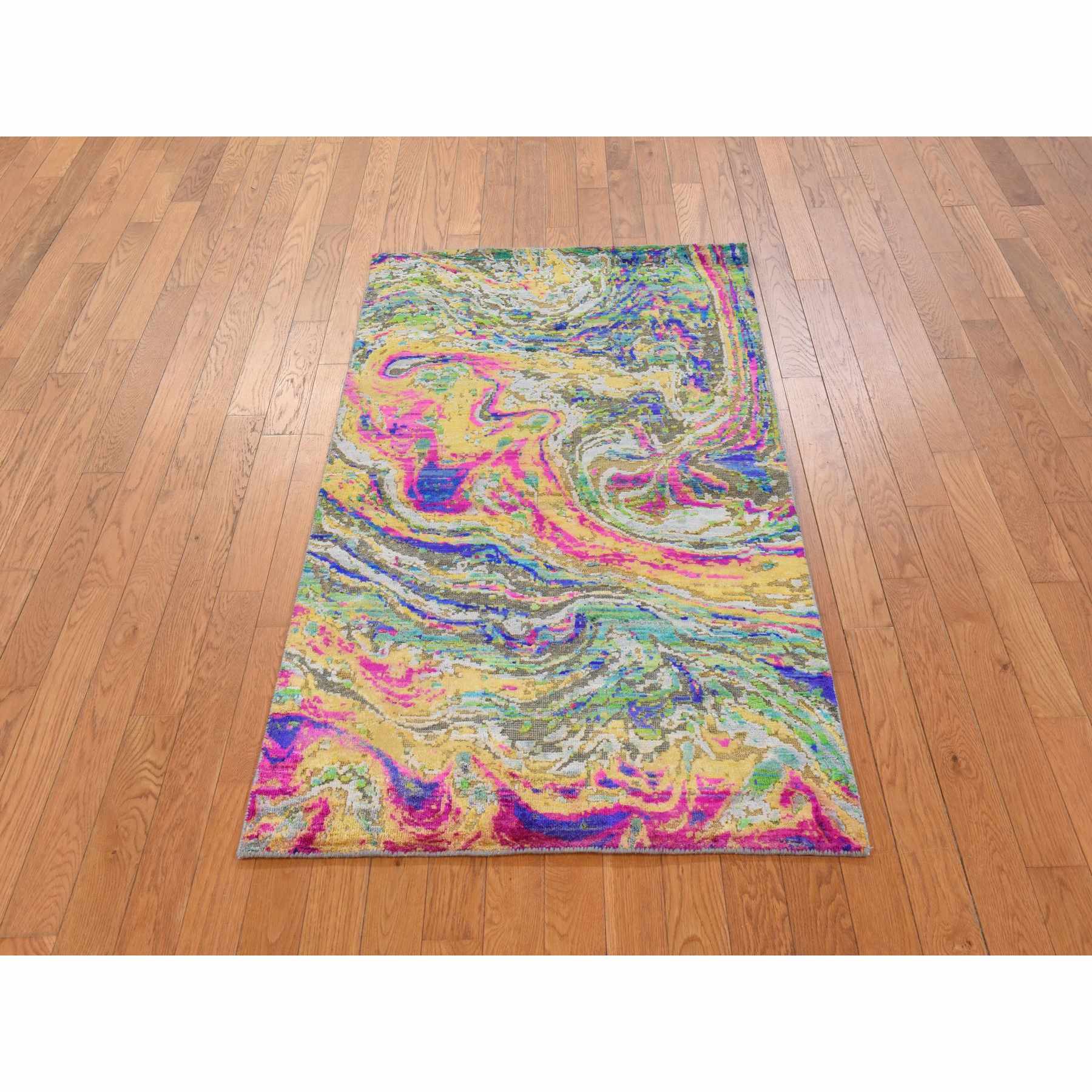 Transitional-Hand-Knotted-Rug-394380