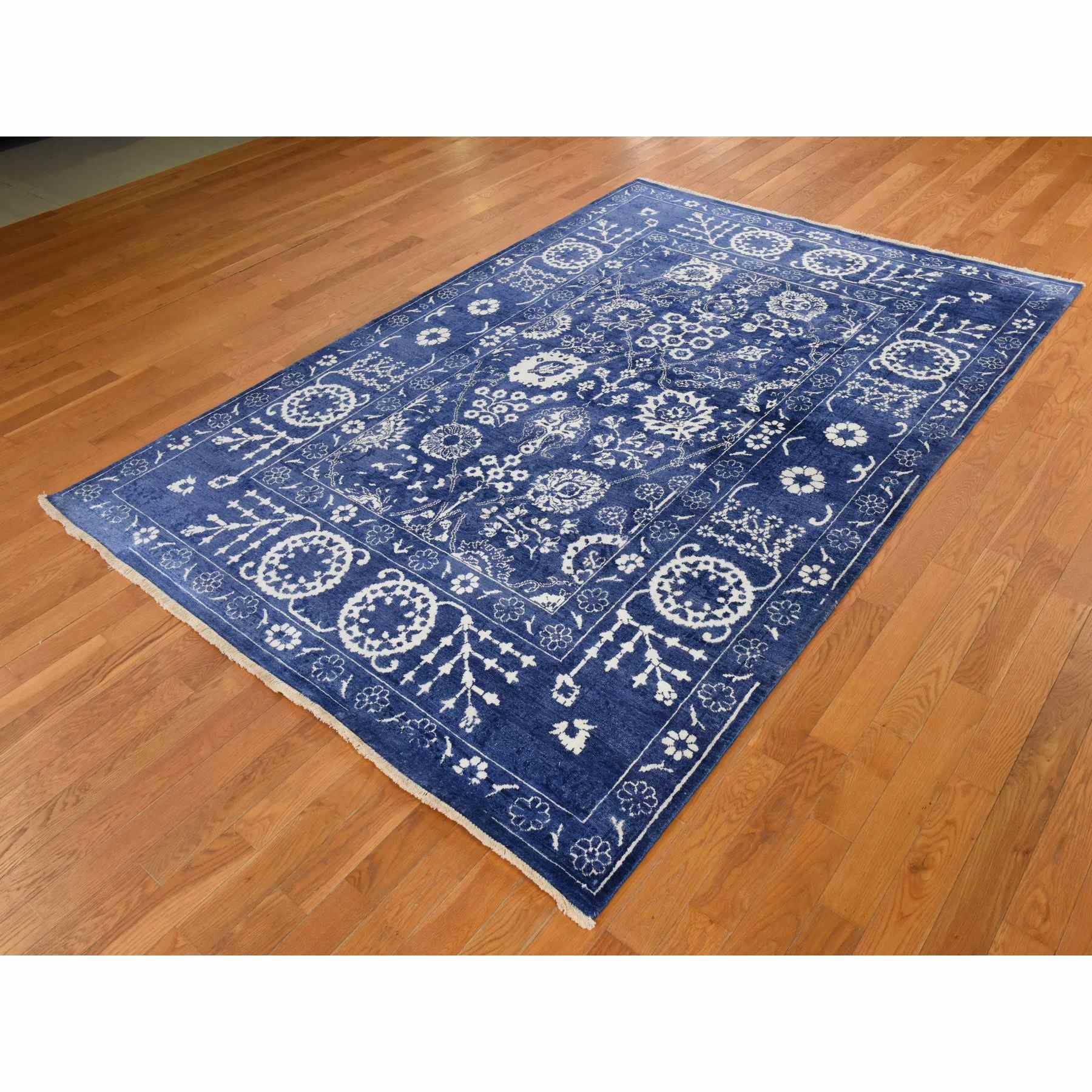 Transitional-Hand-Knotted-Rug-394460