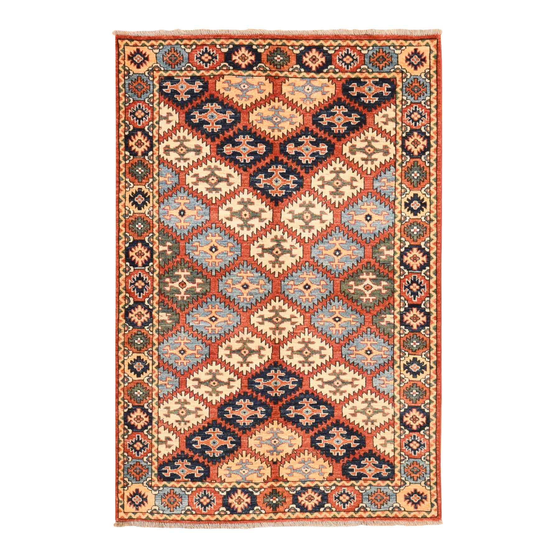 Tribal-Geometric-Hand-Knotted-Rug-393365