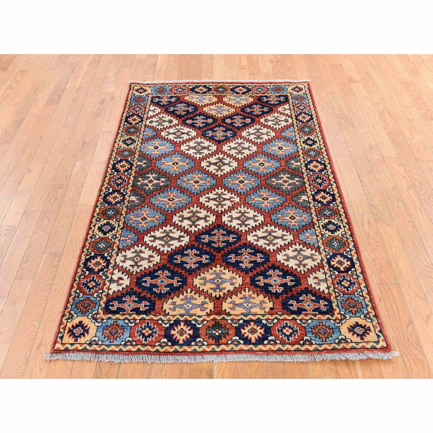 Tribal-Geometric-Hand-Knotted-Rug-393365
