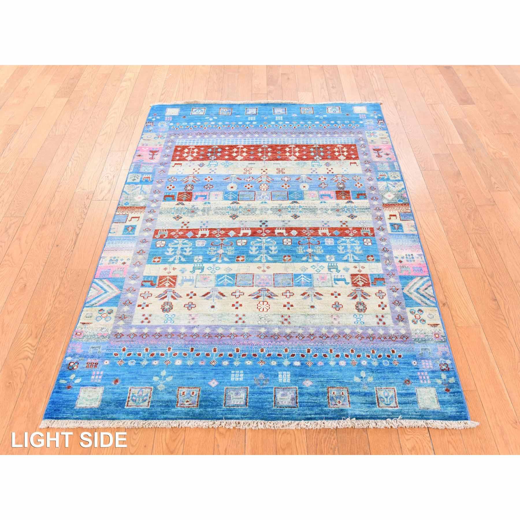 Tribal-Geometric-Hand-Knotted-Rug-393375