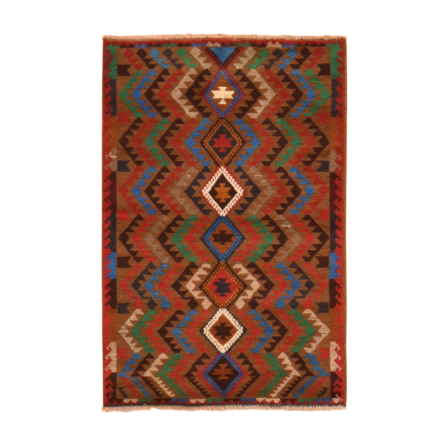Tribal-Geometric-Hand-Knotted-Rug-393410