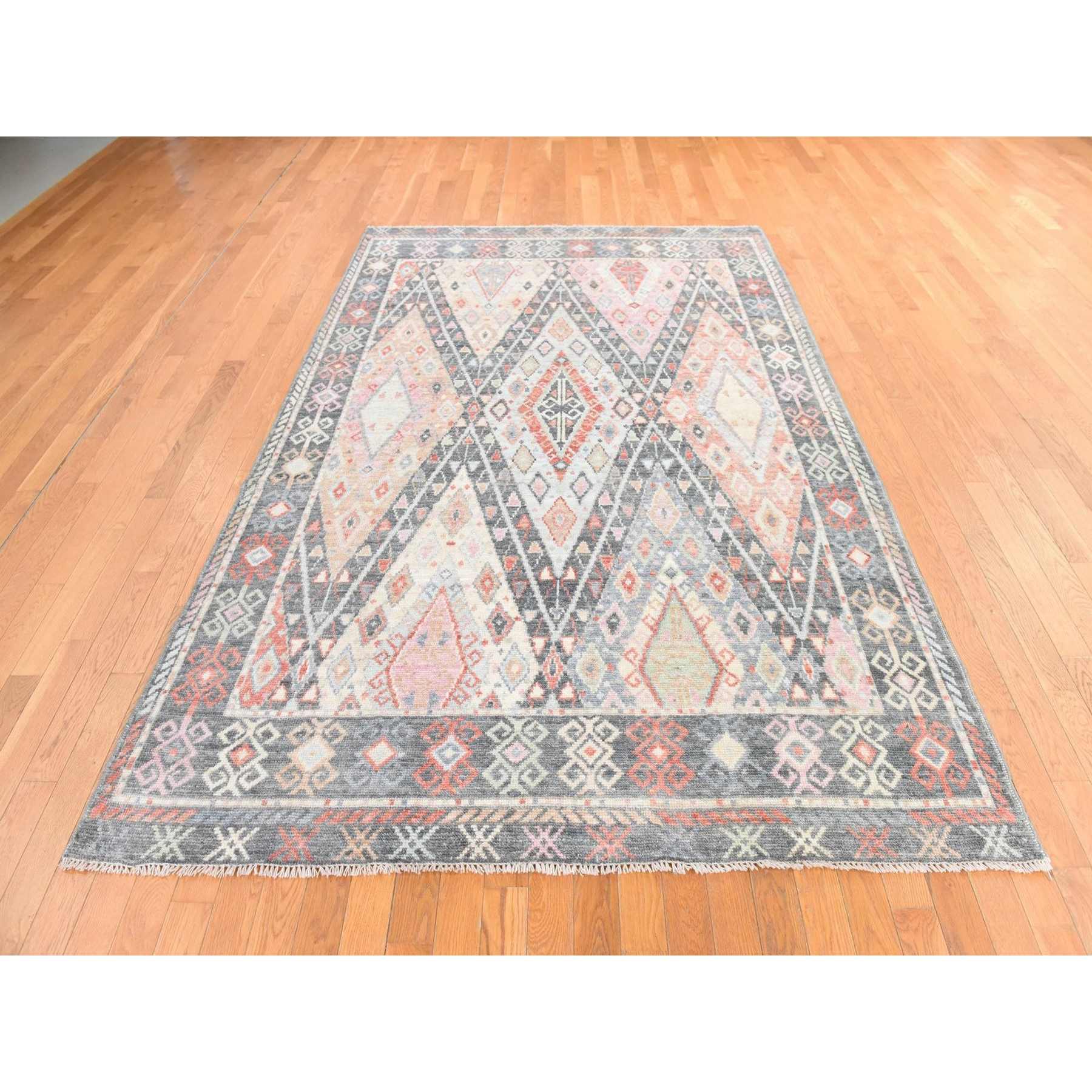 Tribal-Geometric-Hand-Knotted-Rug-393430