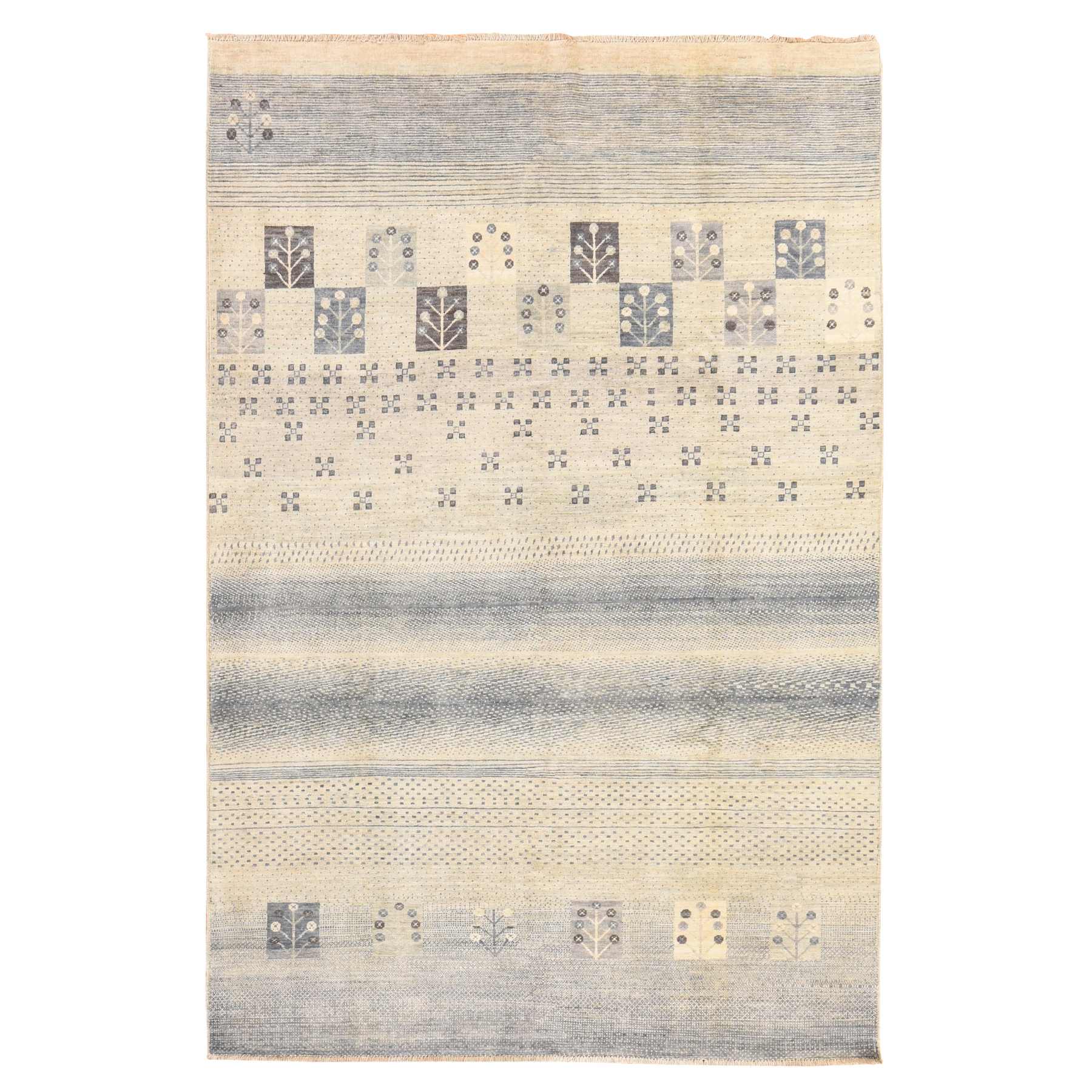 Tribal-Geometric-Hand-Knotted-Rug-393435