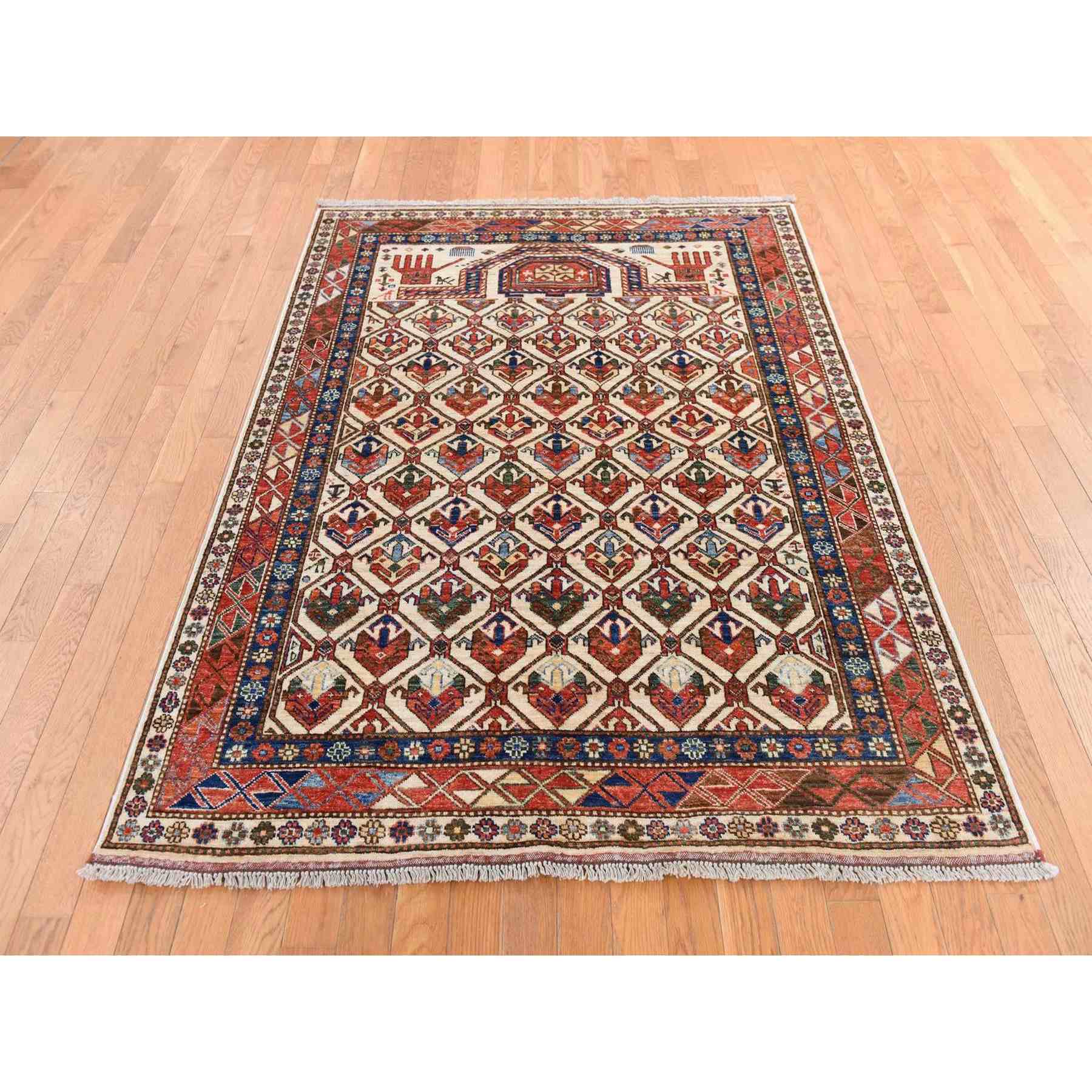 Tribal-Geometric-Hand-Knotted-Rug-393625