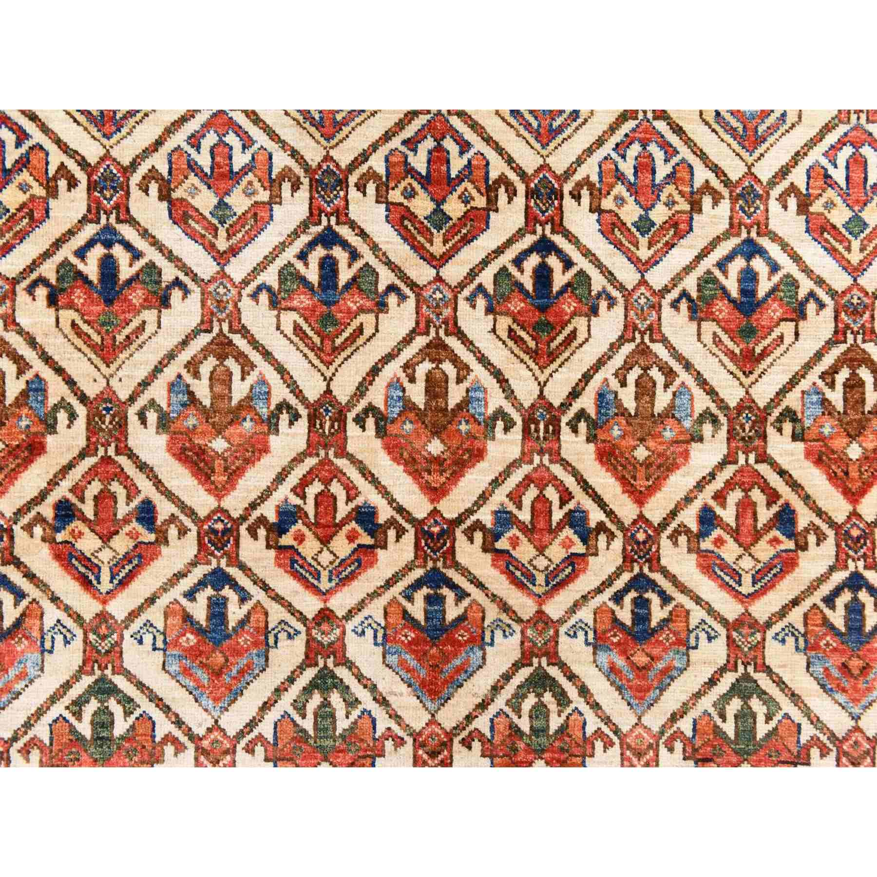 Tribal-Geometric-Hand-Knotted-Rug-393625