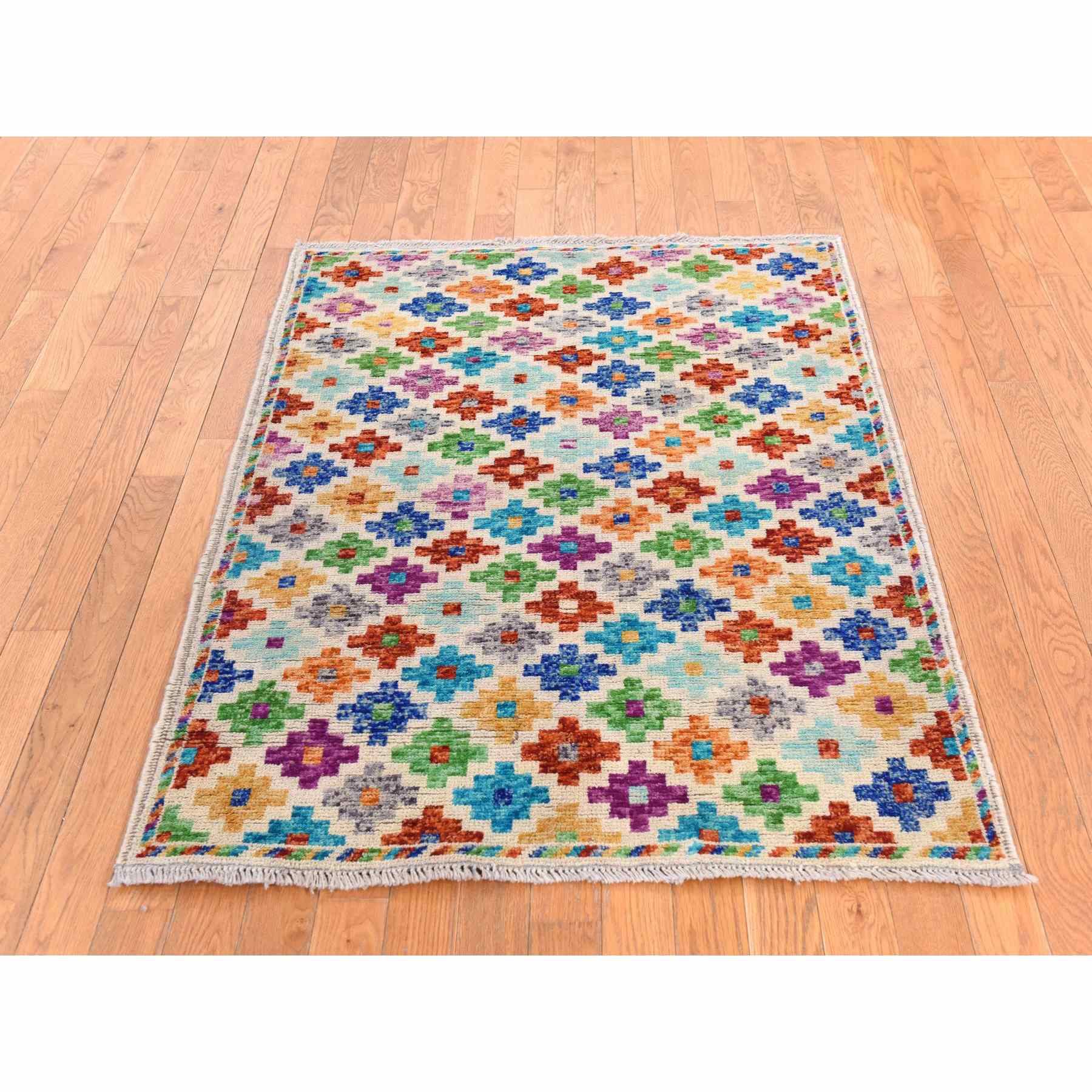 Tribal-Geometric-Hand-Knotted-Rug-393905