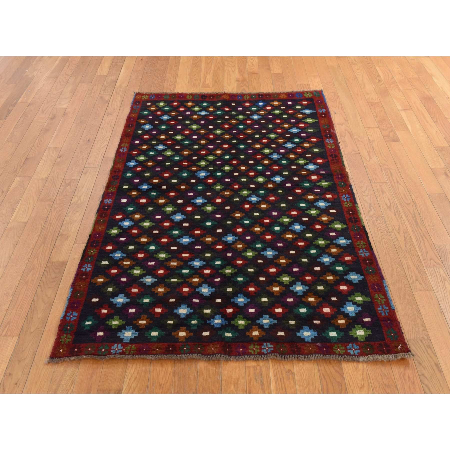 Tribal-Geometric-Hand-Knotted-Rug-394000