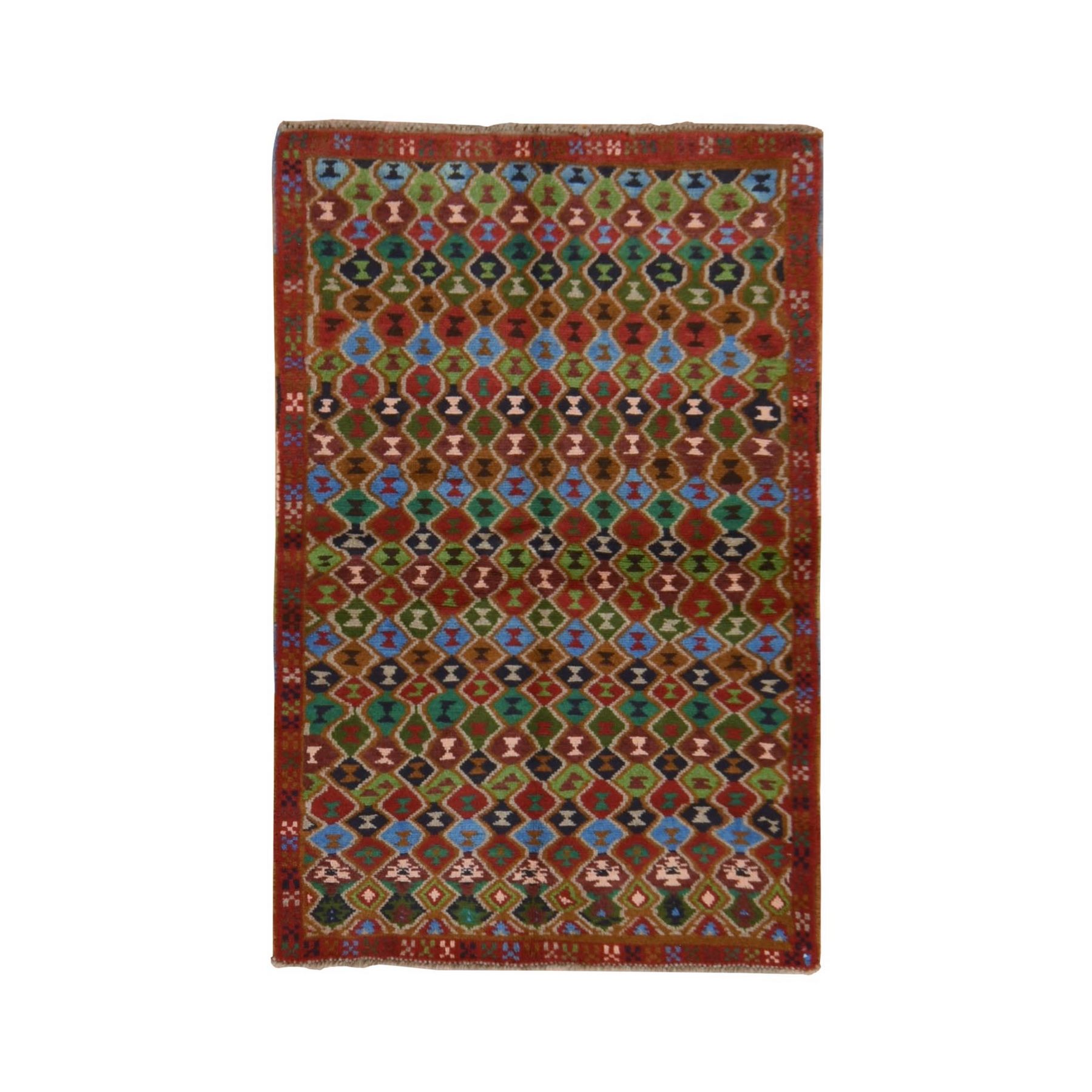 Tribal-Geometric-Hand-Knotted-Rug-394070