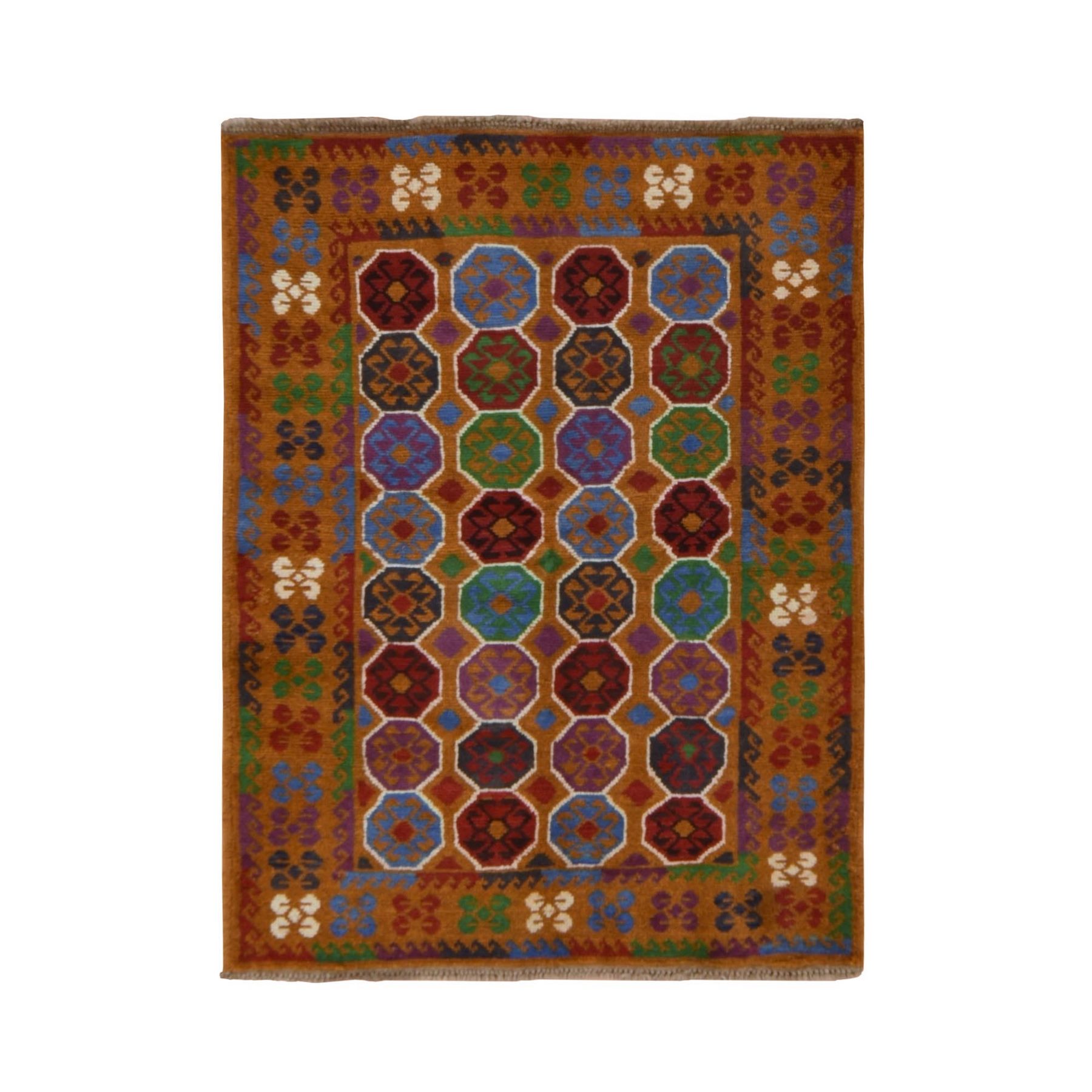 Tribal-Geometric-Hand-Knotted-Rug-394090
