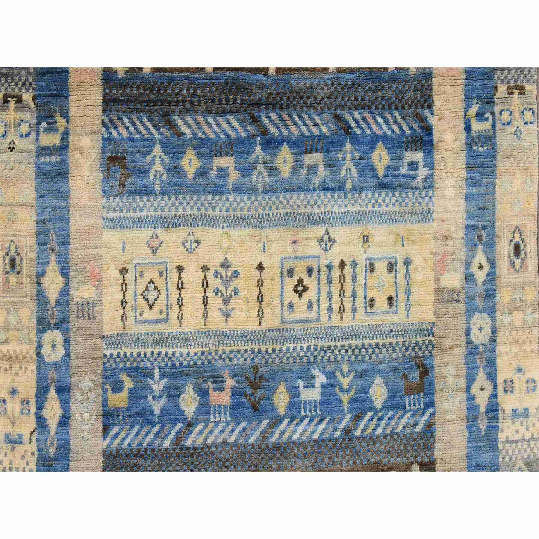 Tribal-Geometric-Hand-Knotted-Rug-394325