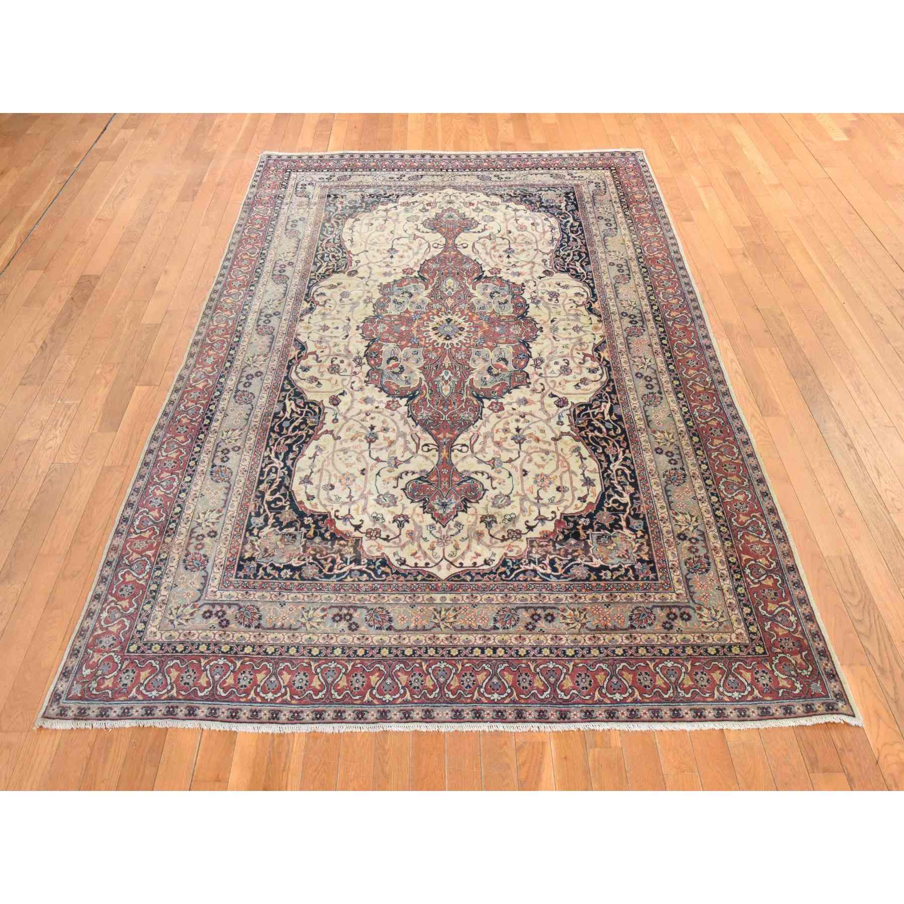 Vintage-Hand-Knotted-Rug-392730