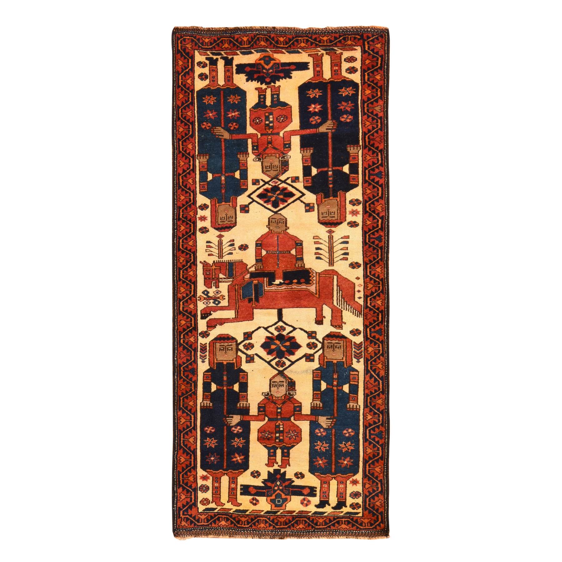 Vintage-Hand-Knotted-Rug-393095