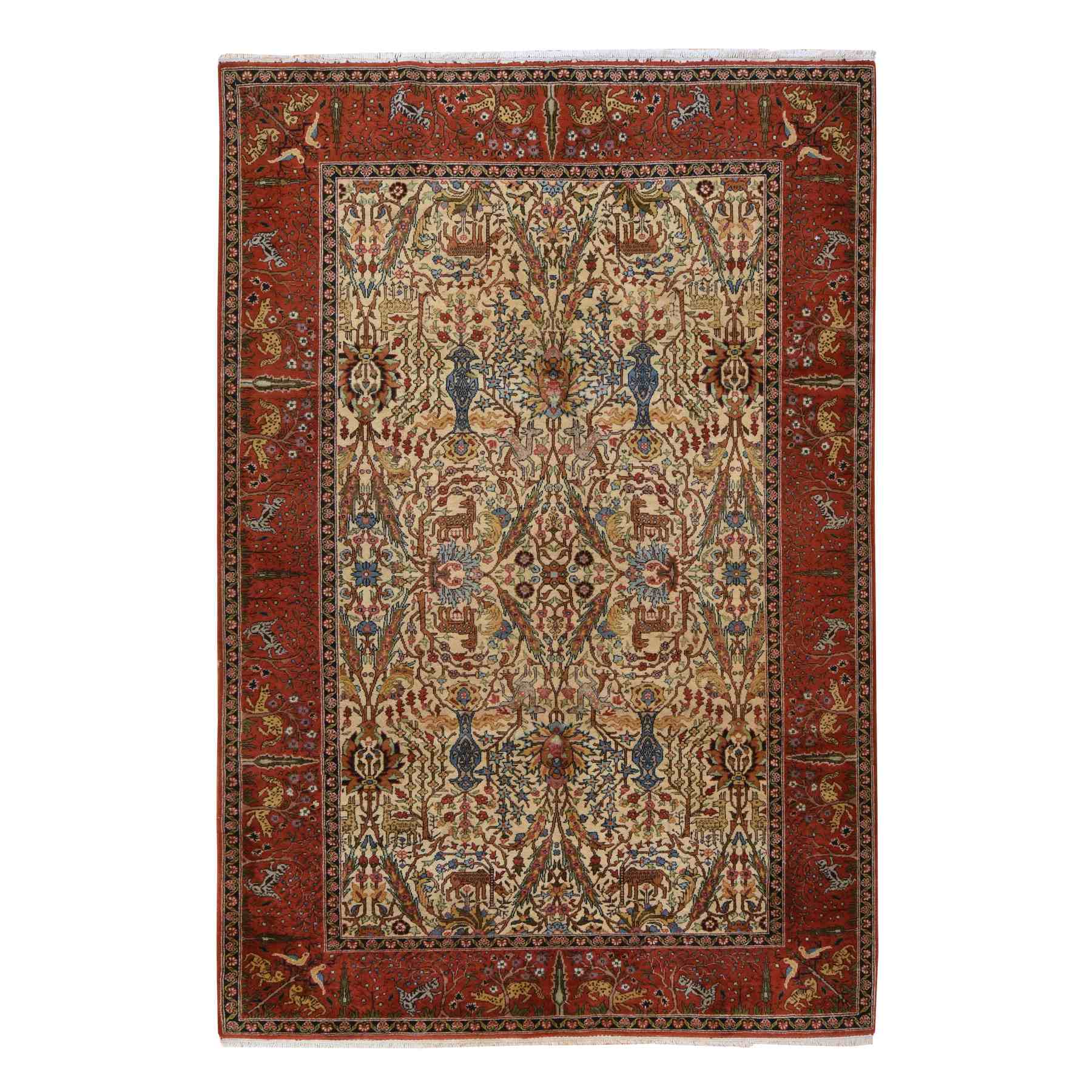 Vintage-Hand-Knotted-Rug-394560