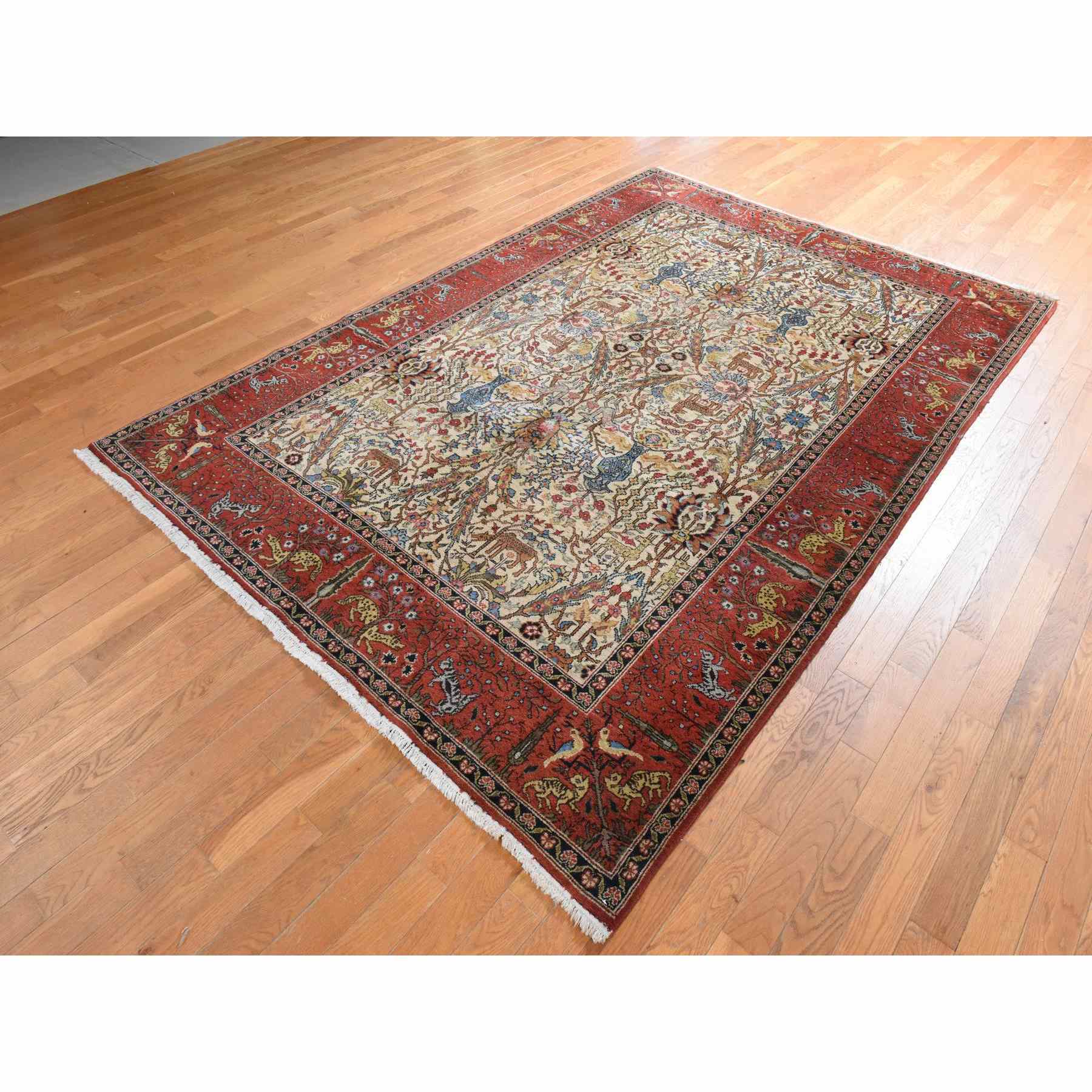Vintage-Hand-Knotted-Rug-394560