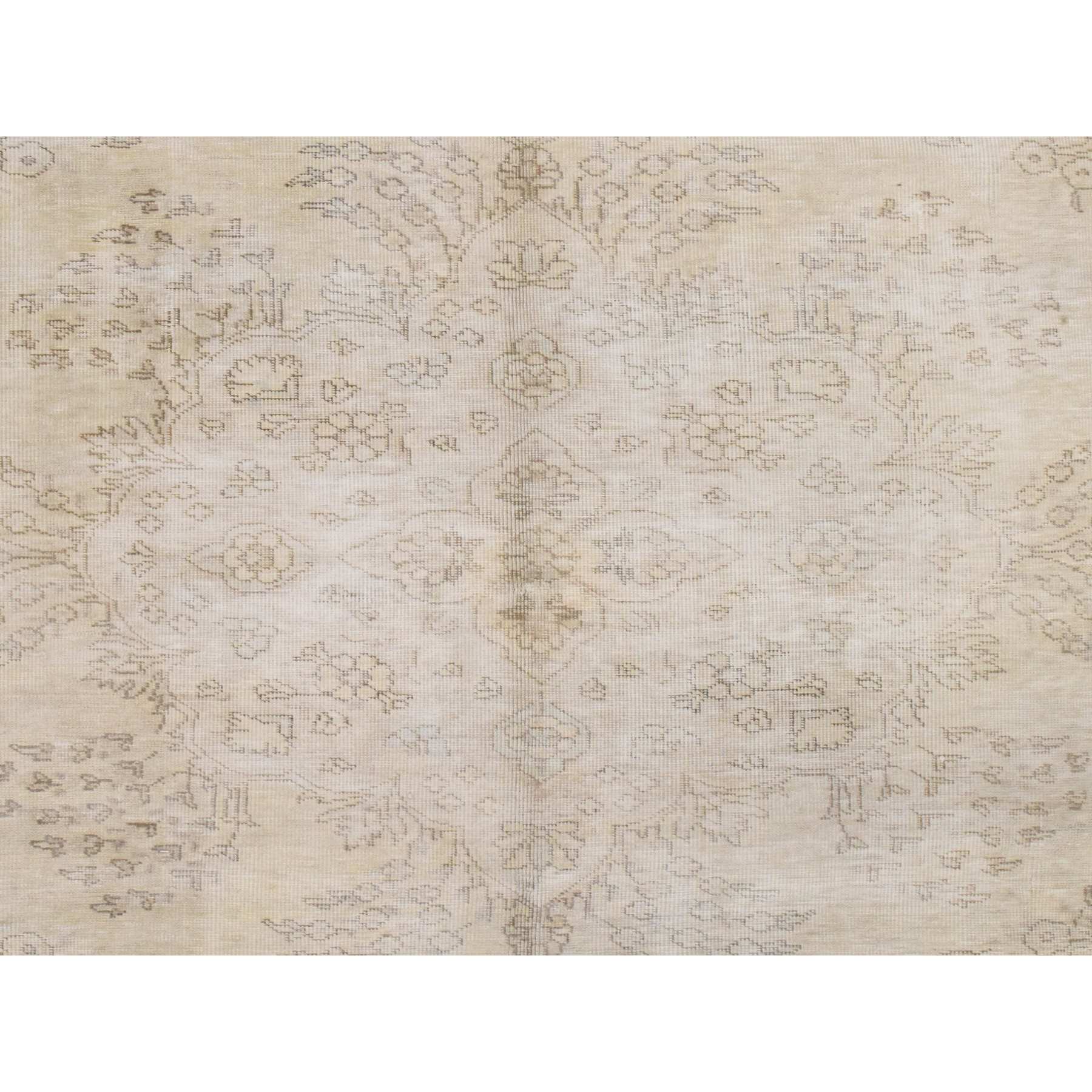 White-Wash-Vintage-Silver-Wash-Hand-Knotted-Rug-394420