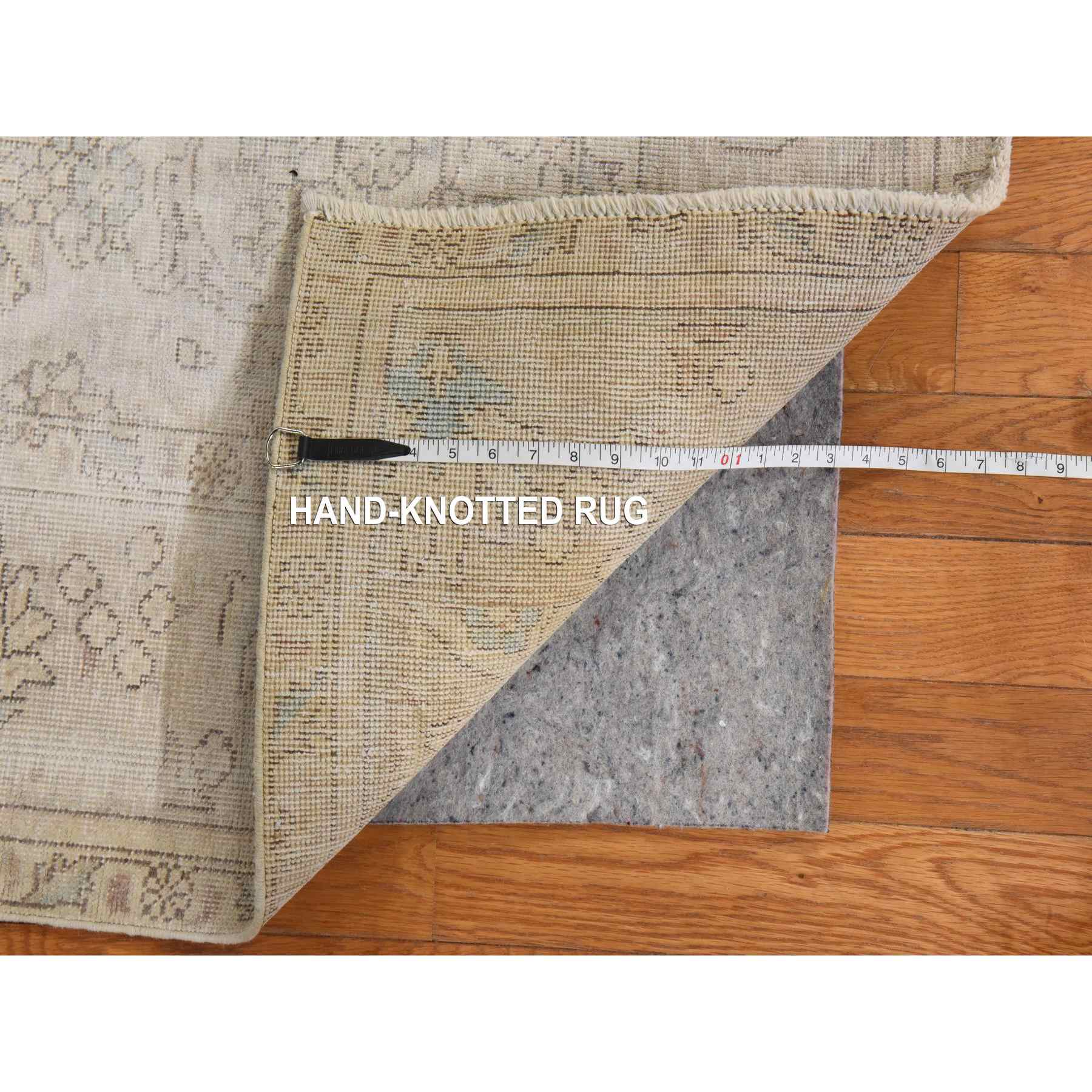 White-Wash-Vintage-Silver-Wash-Hand-Knotted-Rug-394420
