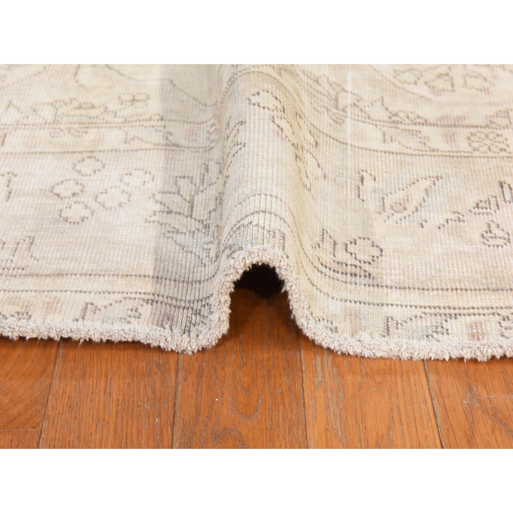 White-Wash-Vintage-Silver-Wash-Hand-Knotted-Rug-394420