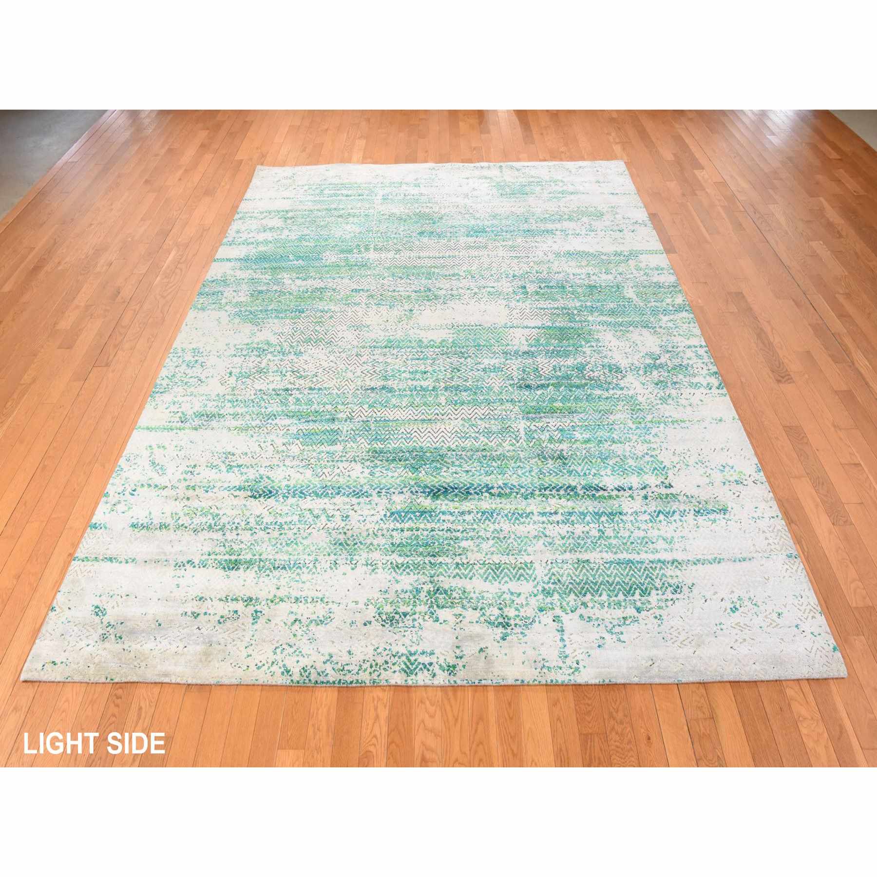 Wool-and-Silk-Hand-Knotted-Rug-394205