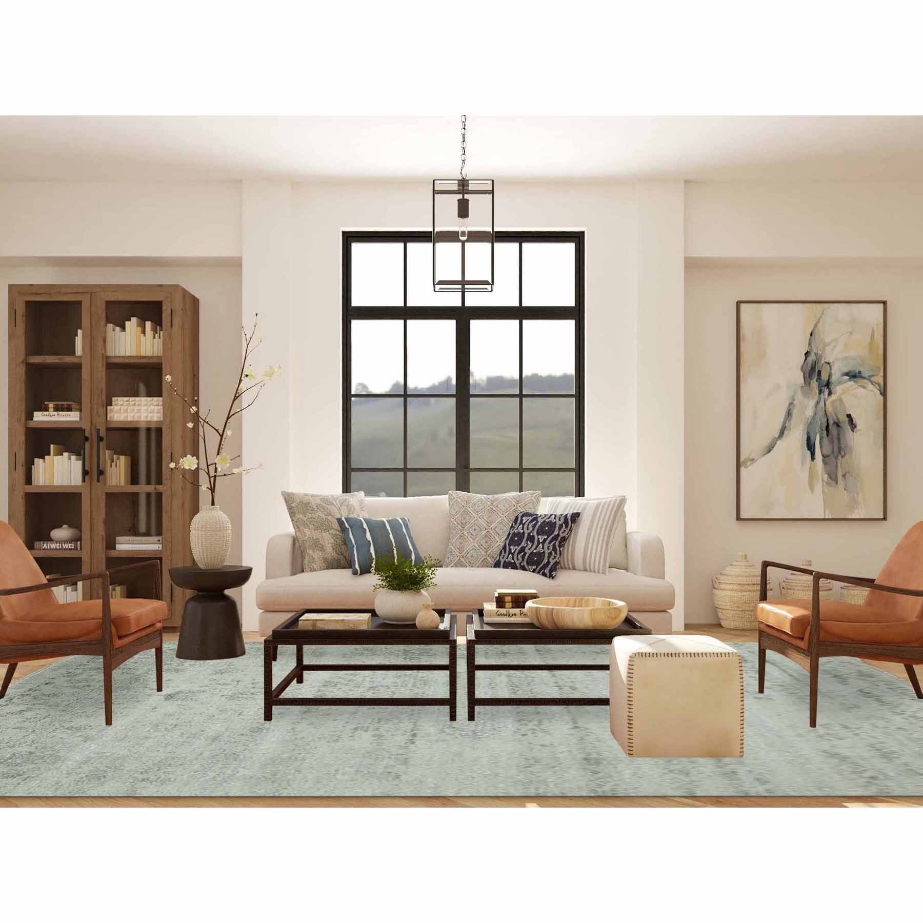 Heriz-Hand-Knotted-Rug-396440