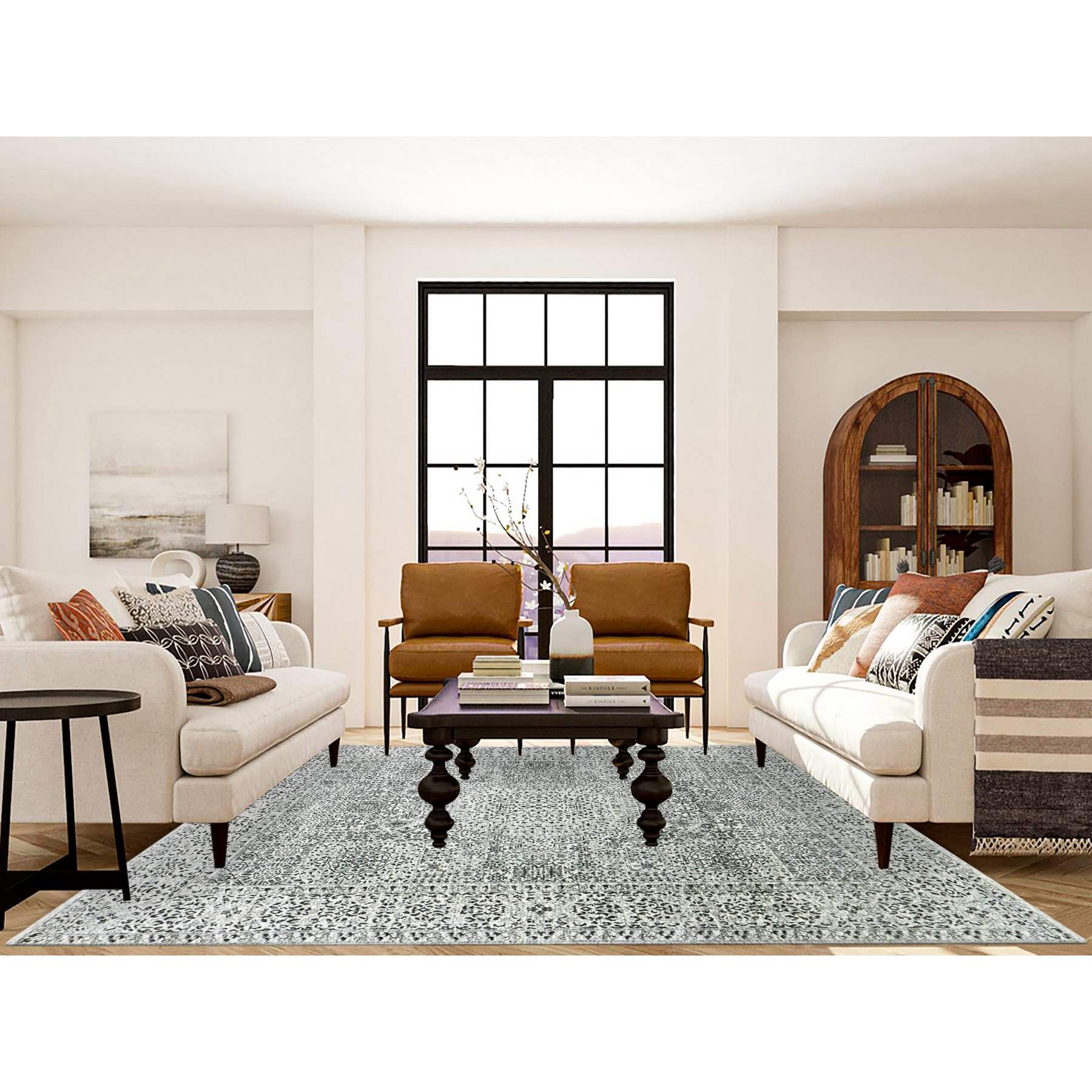 Mamluk-Hand-Knotted-Rug-397345