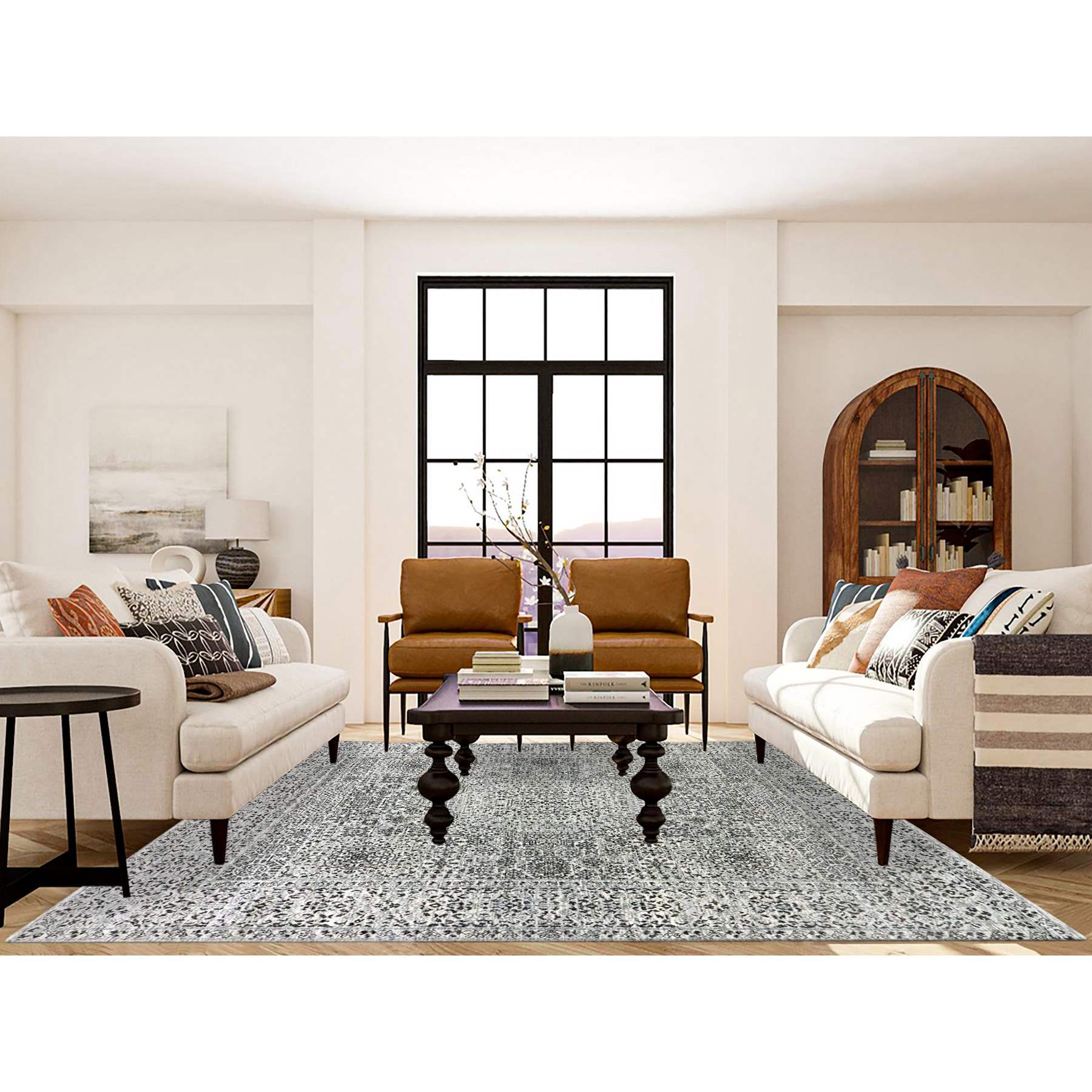 Mamluk-Hand-Knotted-Rug-397355