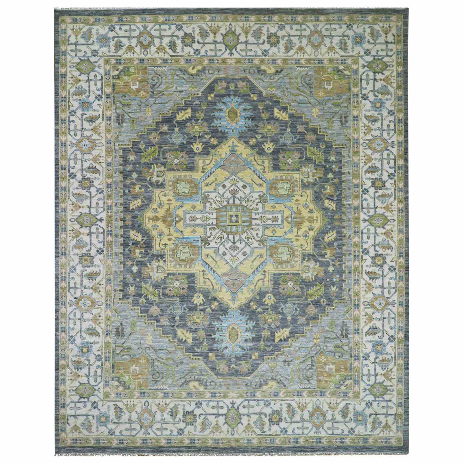 Heriz-Hand-Knotted-Rug-399560