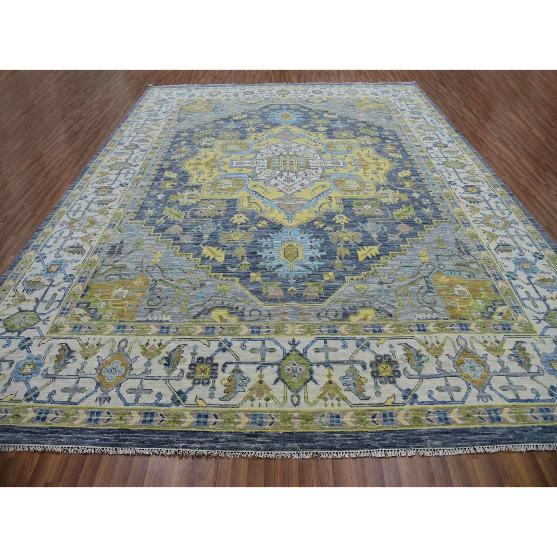 Heriz-Hand-Knotted-Rug-399560