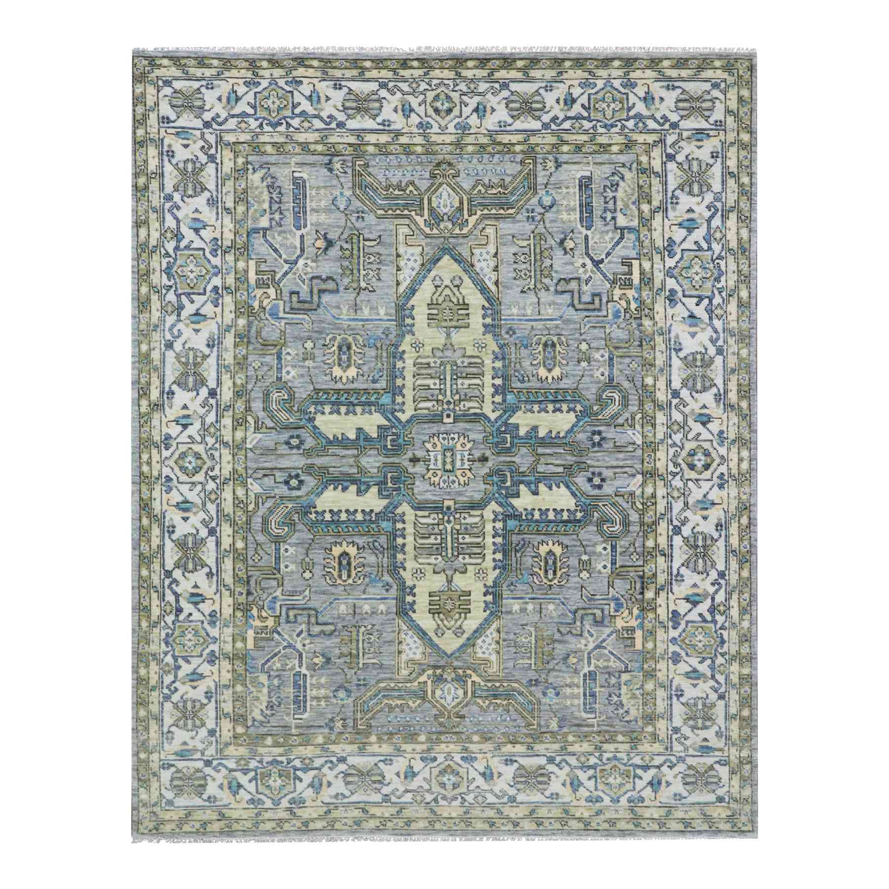 Heriz-Hand-Knotted-Rug-399585