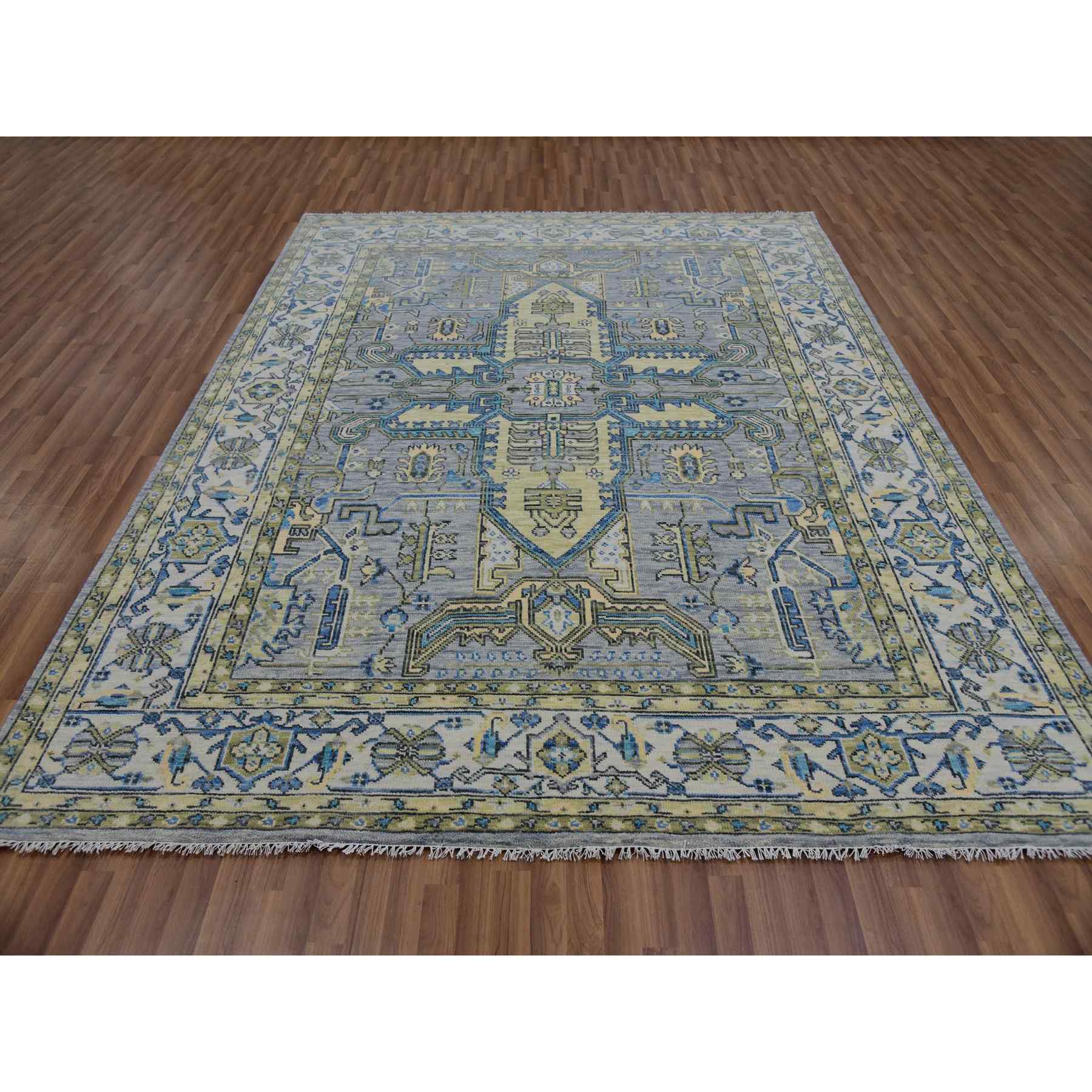 Heriz-Hand-Knotted-Rug-399585