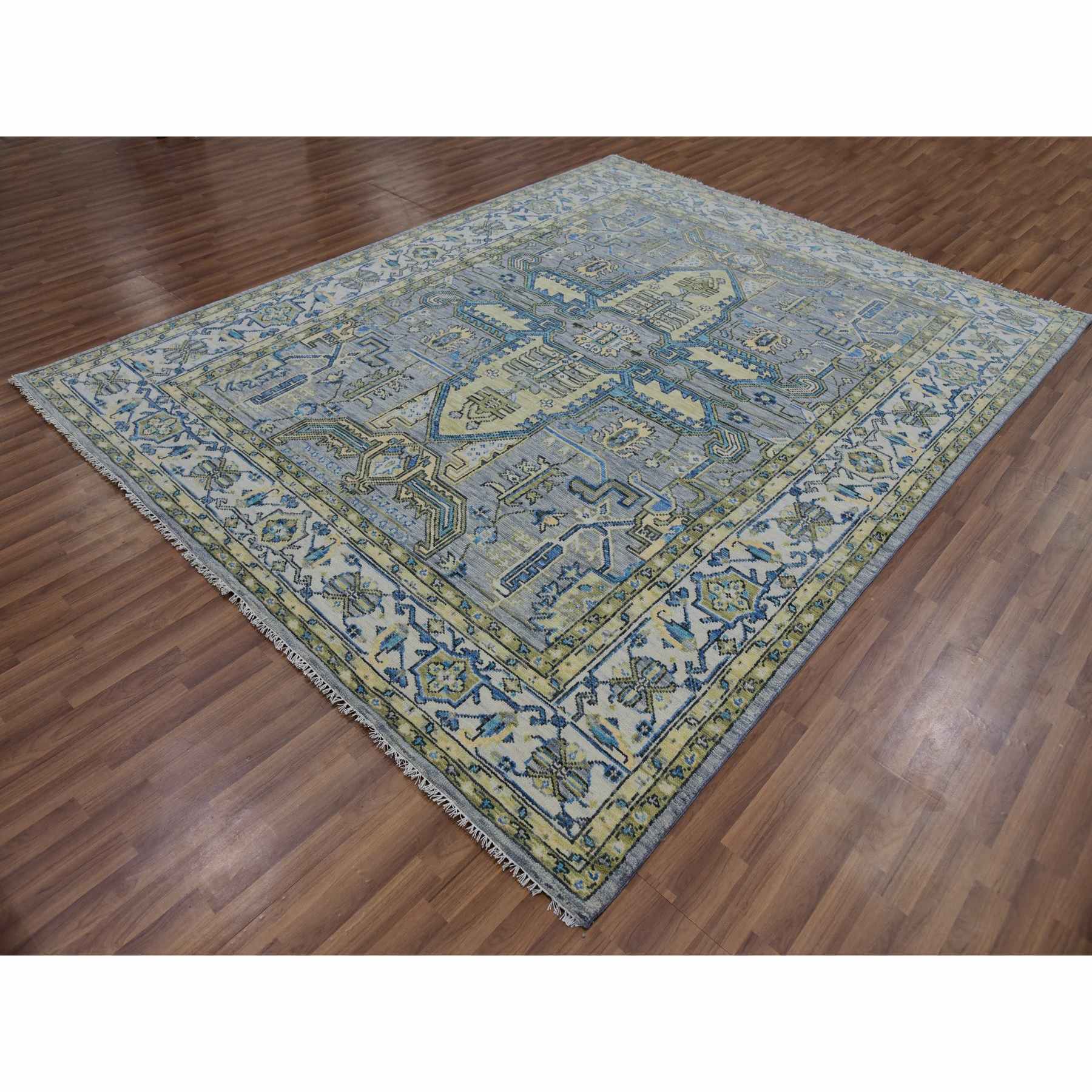 Heriz-Hand-Knotted-Rug-399585