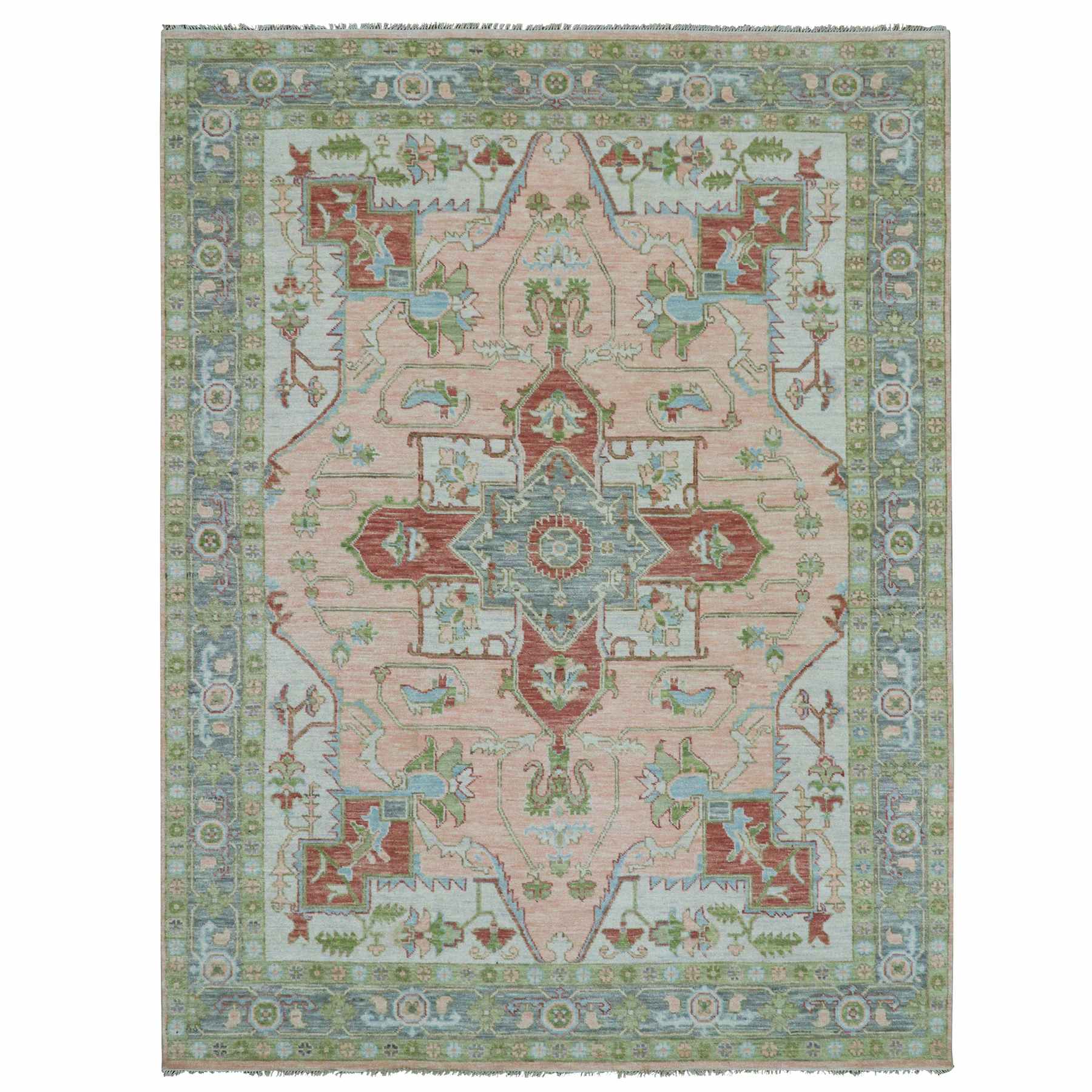 Heriz-Hand-Knotted-Rug-399650