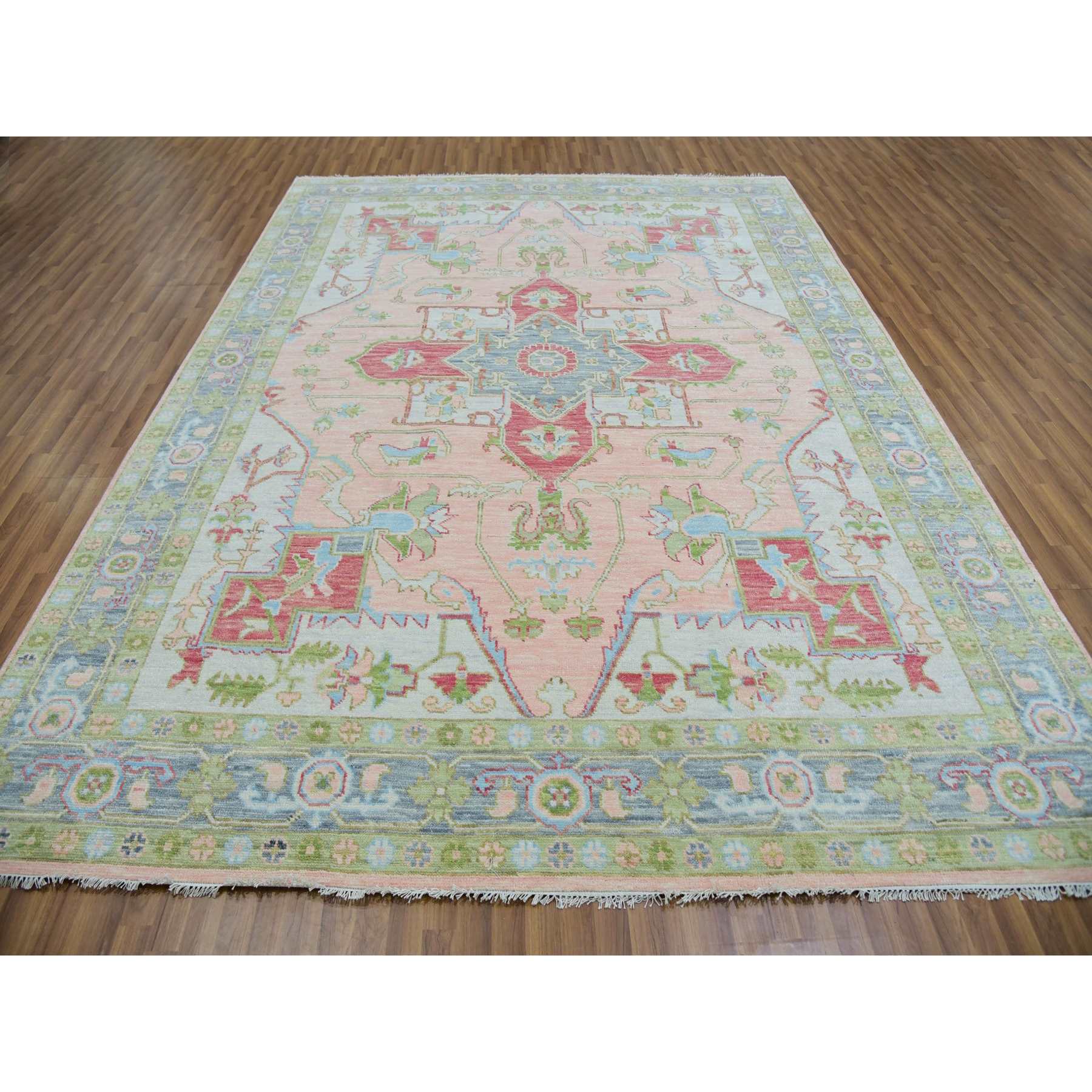 Heriz-Hand-Knotted-Rug-399650