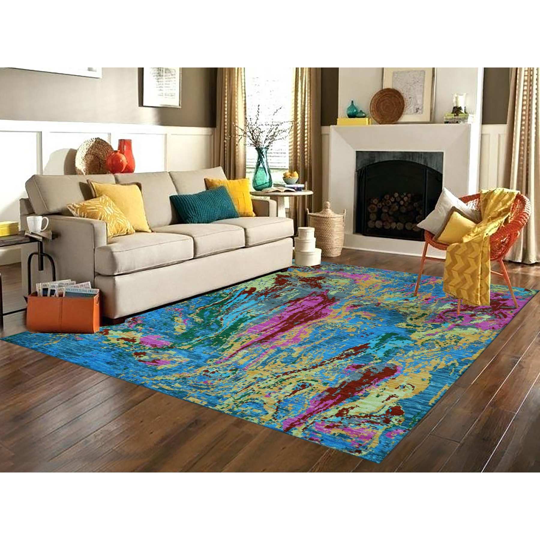 Modern-and-Contemporary-Hand-Knotted-Rug-399685