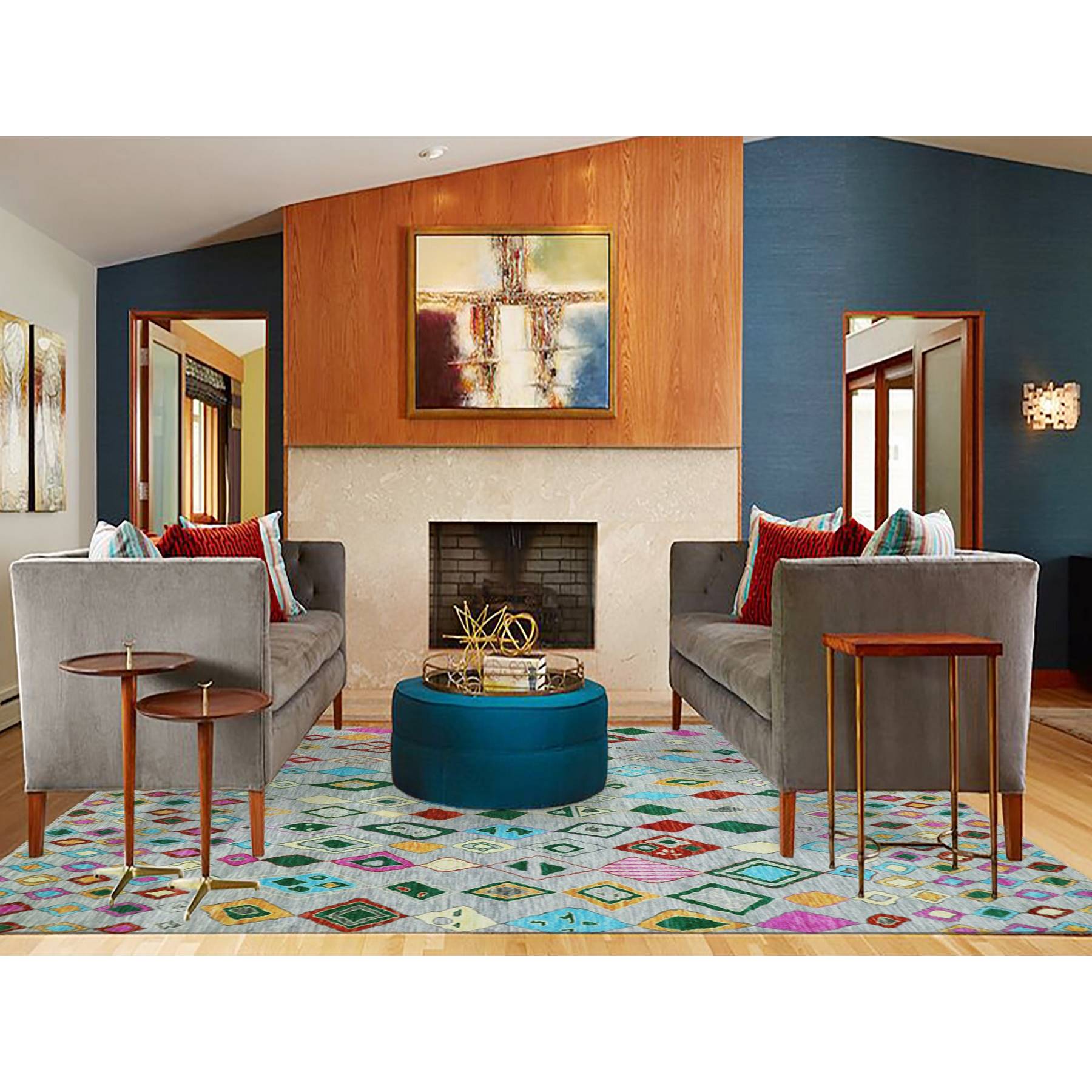 Modern-and-Contemporary-Hand-Knotted-Rug-399720