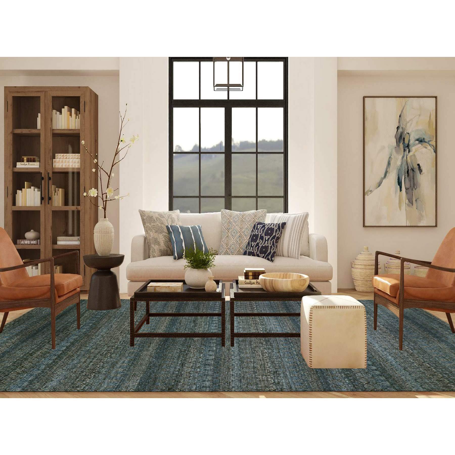 Modern-and-Contemporary-Hand-Knotted-Rug-399955