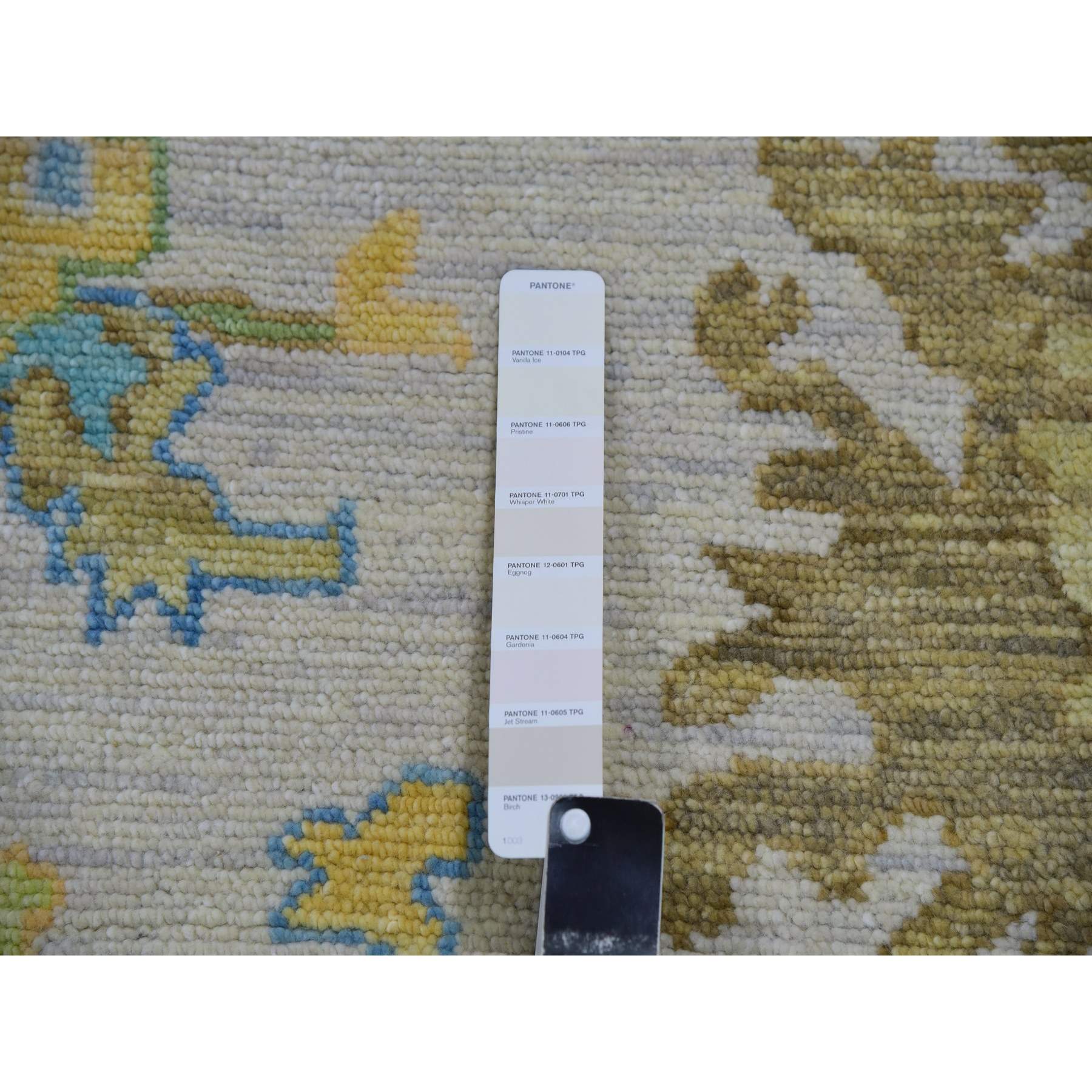 Oushak-And-Peshawar-Hand-Knotted-Rug-399485