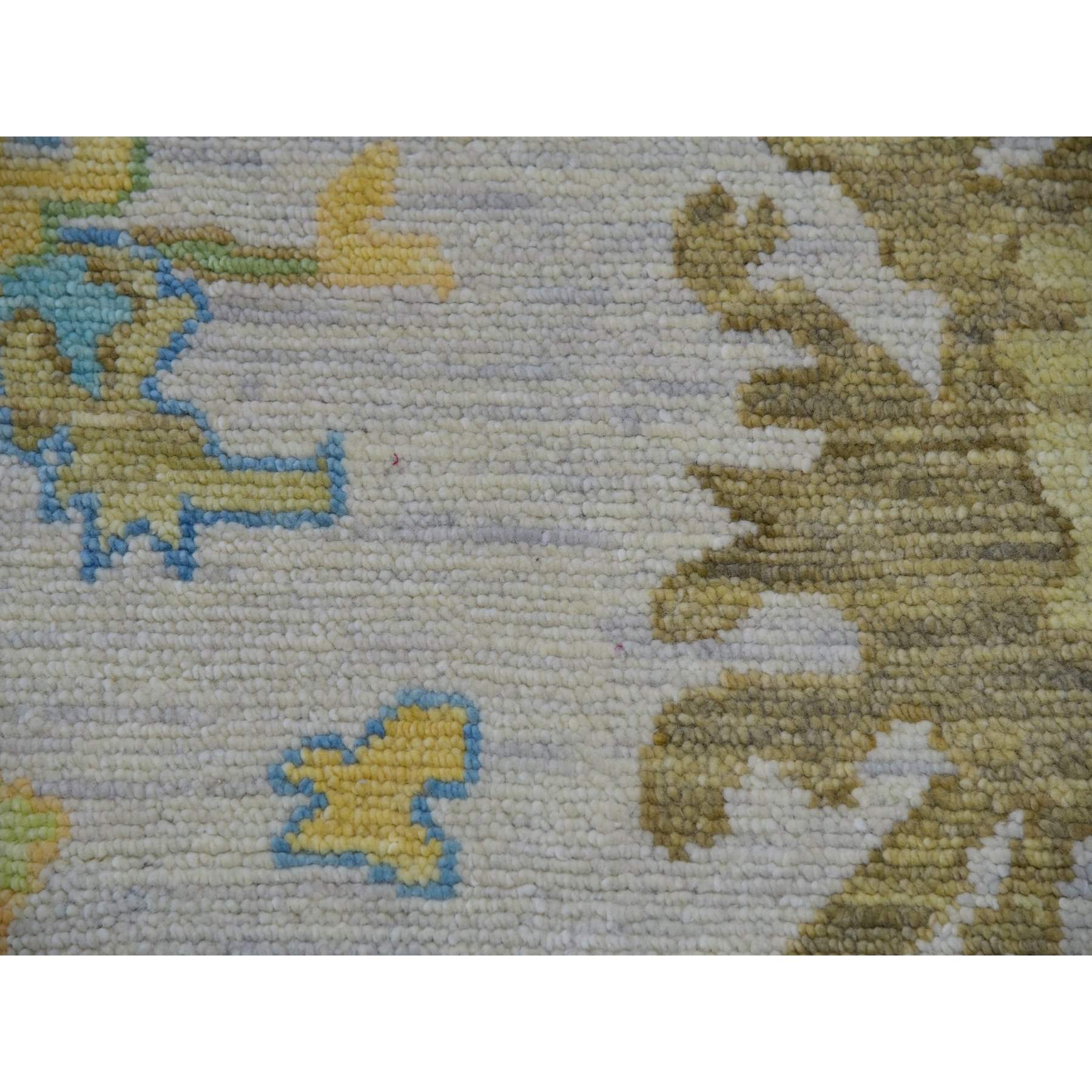 Oushak-And-Peshawar-Hand-Knotted-Rug-399485