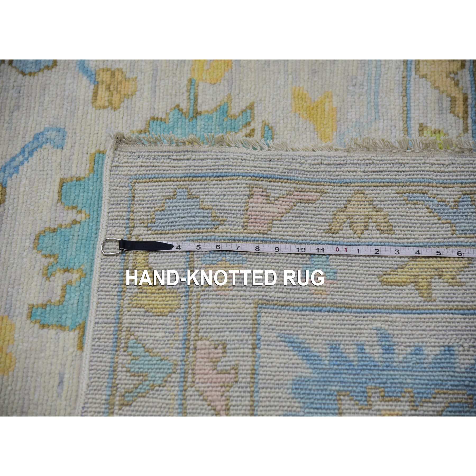 Oushak-And-Peshawar-Hand-Knotted-Rug-399485
