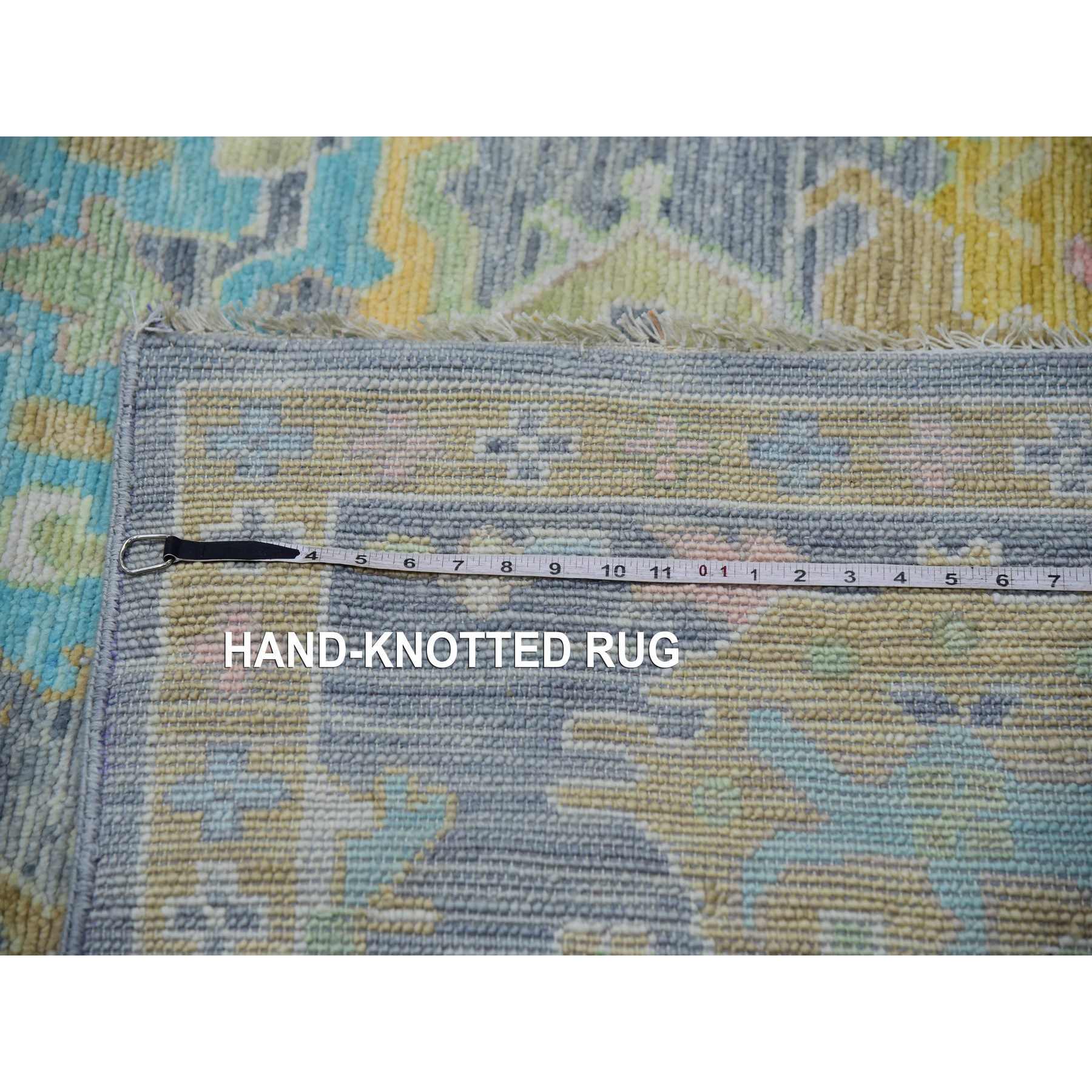 Oushak-And-Peshawar-Hand-Knotted-Rug-399530