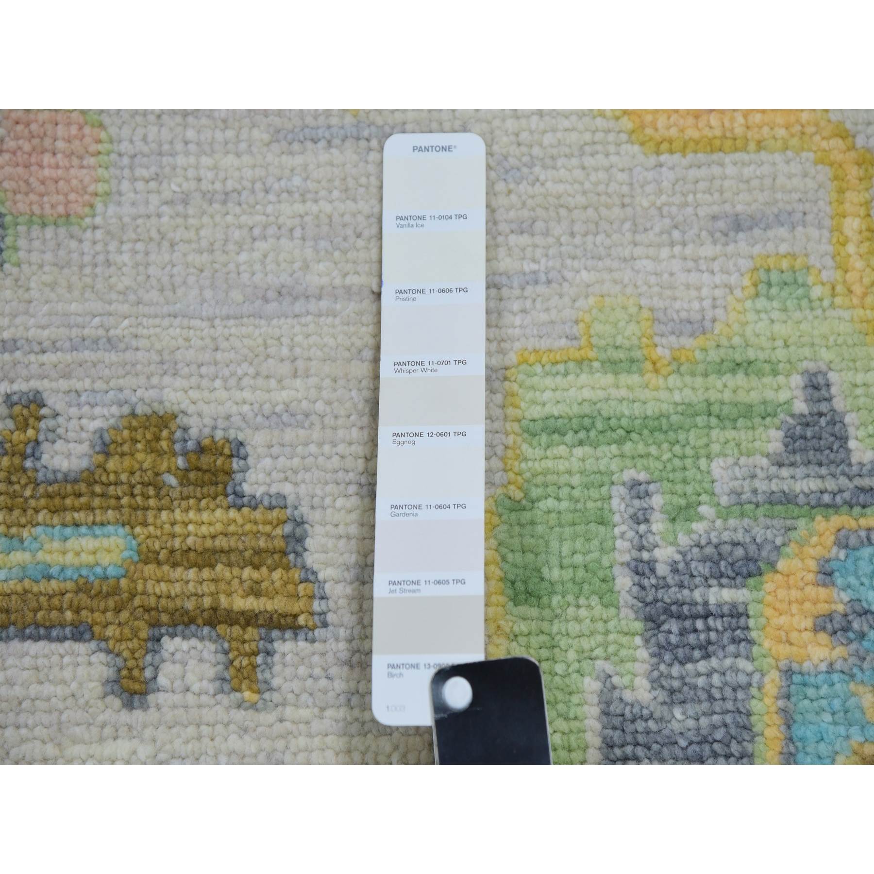 Oushak-And-Peshawar-Hand-Knotted-Rug-399535